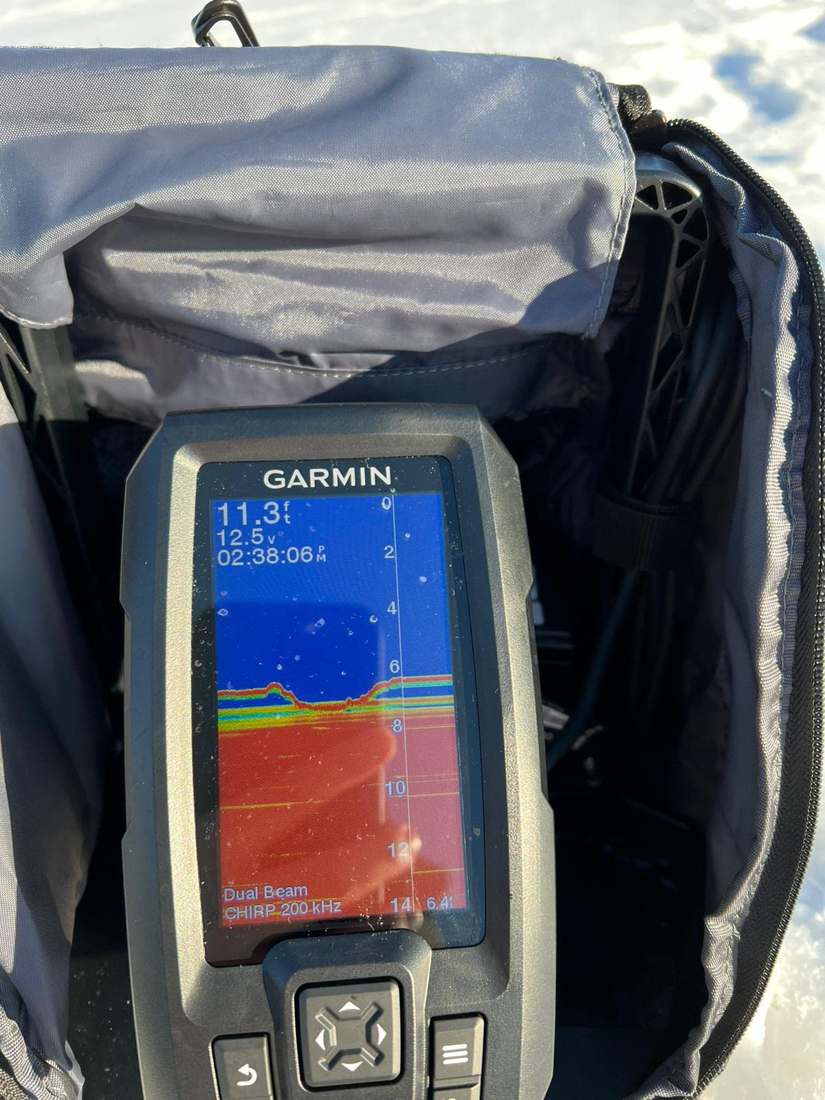 Garmin Striker Plus 4 Ice Fishing Bundle, Includes Portable Striker Plus 4 Fishfinder and Dual Beam-IF Transducer customer photo 1