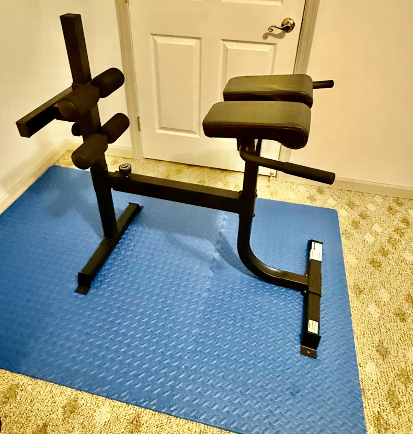 Cap Strength Roman Chair - Adjustable Back Extension Bench for Core & Glute Workouts, Heavy-Duty 300 LB Capacity - Black and Gray Options customer photo 2