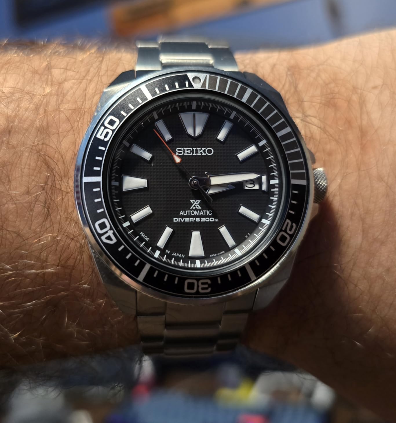 Seiko SRPF03 Automatic Dive Watch for Men - Prospex Special Edition - LumiBrite Hands, Hardlex Crystal, Water Resistant 200M customer photo 2