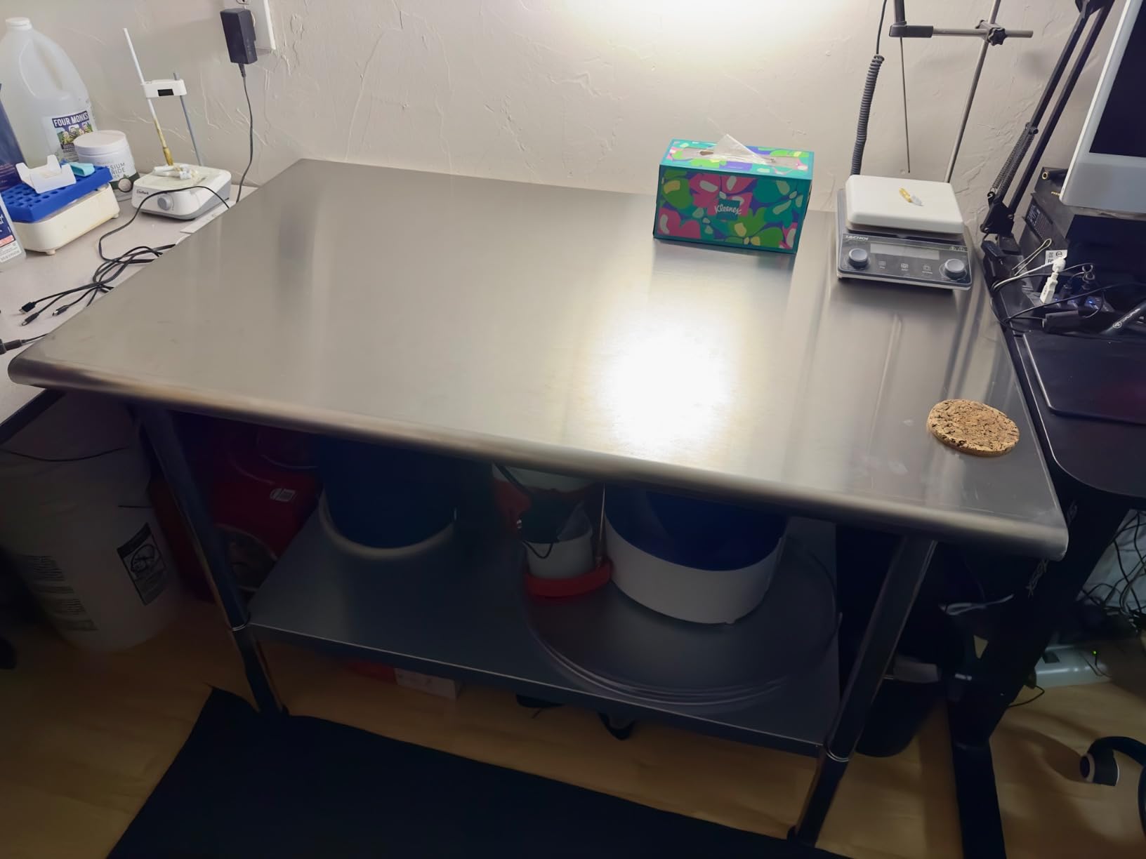 Profeeshaw Stainless Steel Prep Table 24''x60'' NSF Commercial Workbench customer photo 2