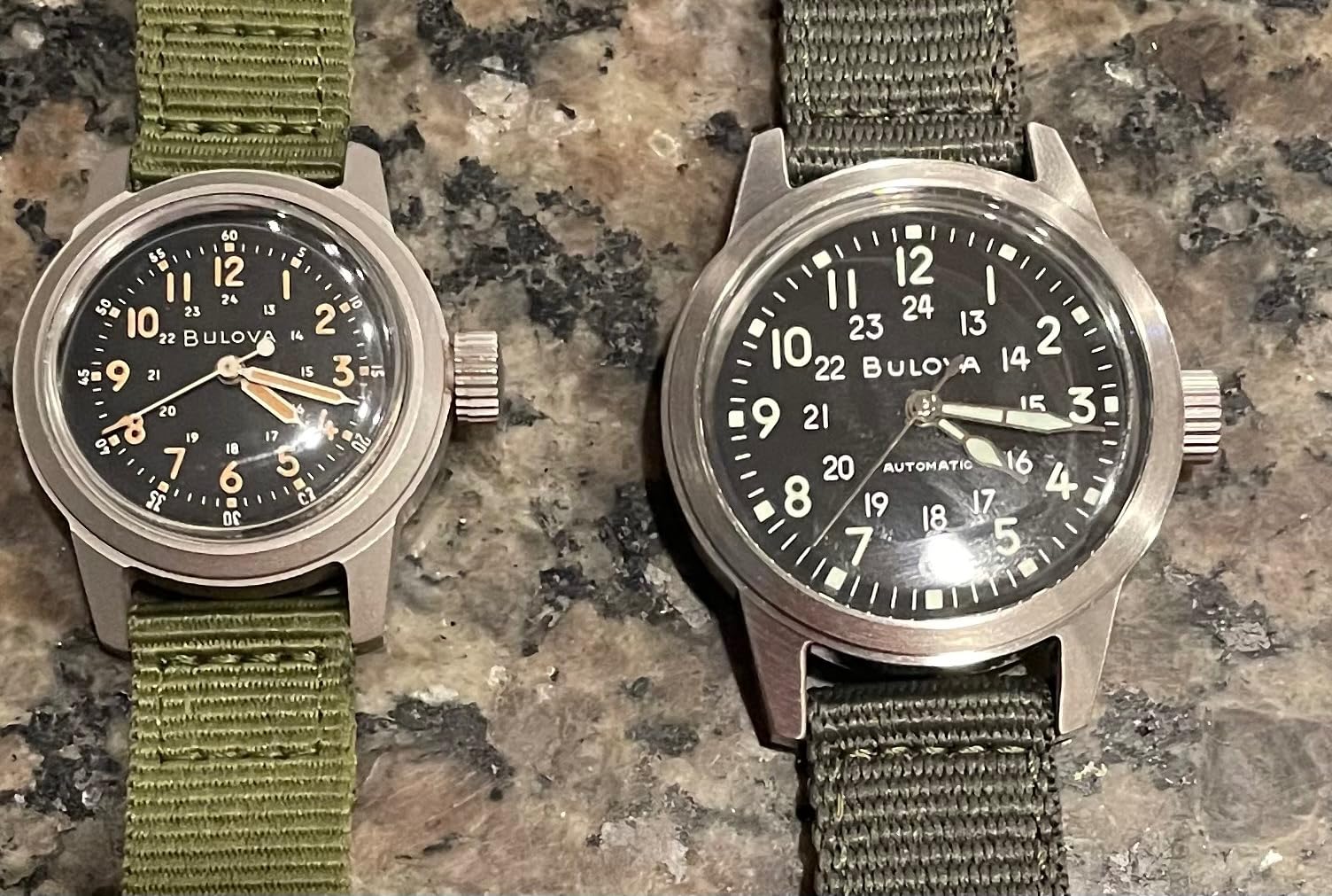 Men's Military Heritage Hack Veteran's Watchmaking Initiative Watch in Stainless Steel with 3-Hand Automatic, Green NATO Strap customer photo 1