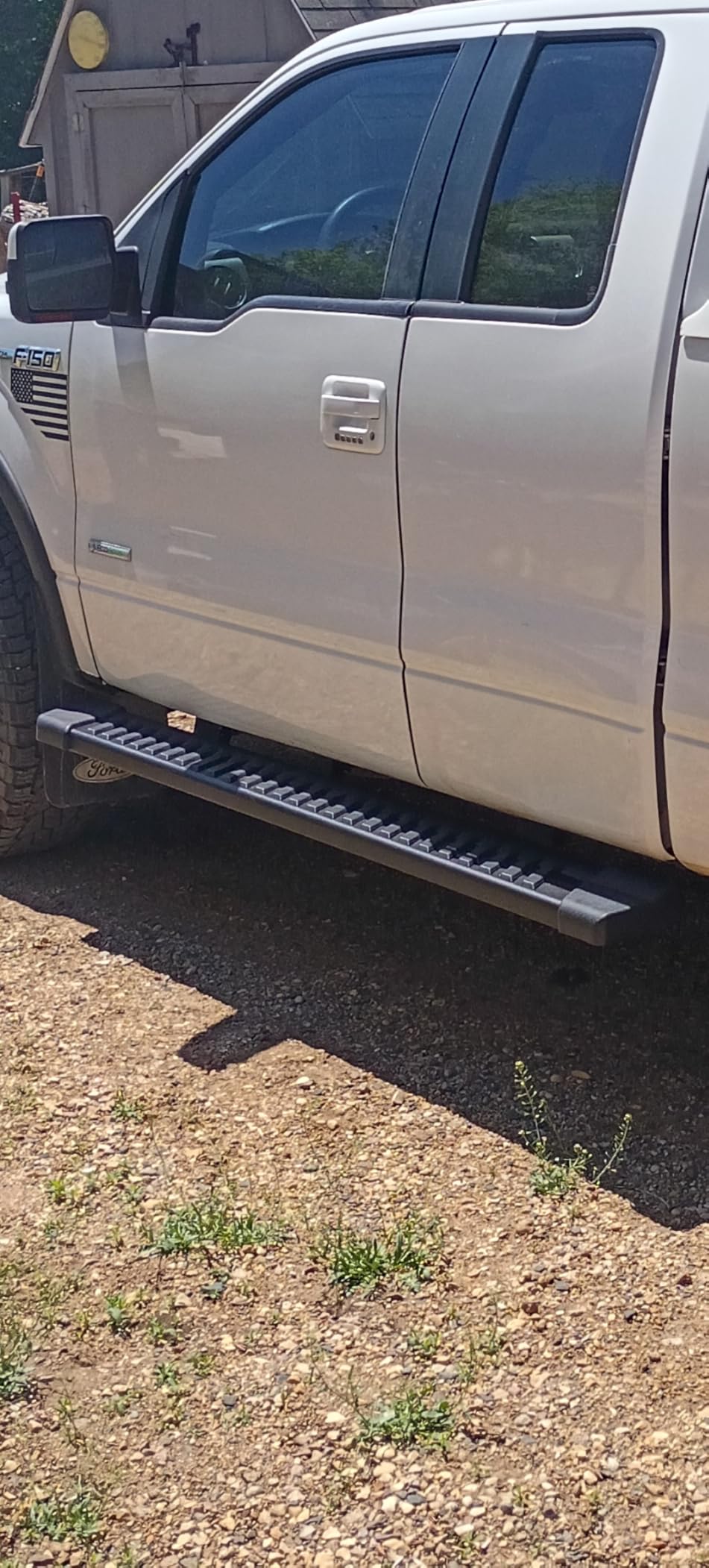 COMNOVA Pair Running Board Nerf Bar Compatible with 15-26 Ford F150 Superduty Crew Cab(4 Full Size Doors) Rocker Slider Side Steps,Width 6 Inches V Style.with OE Style Brackets customer photo 1