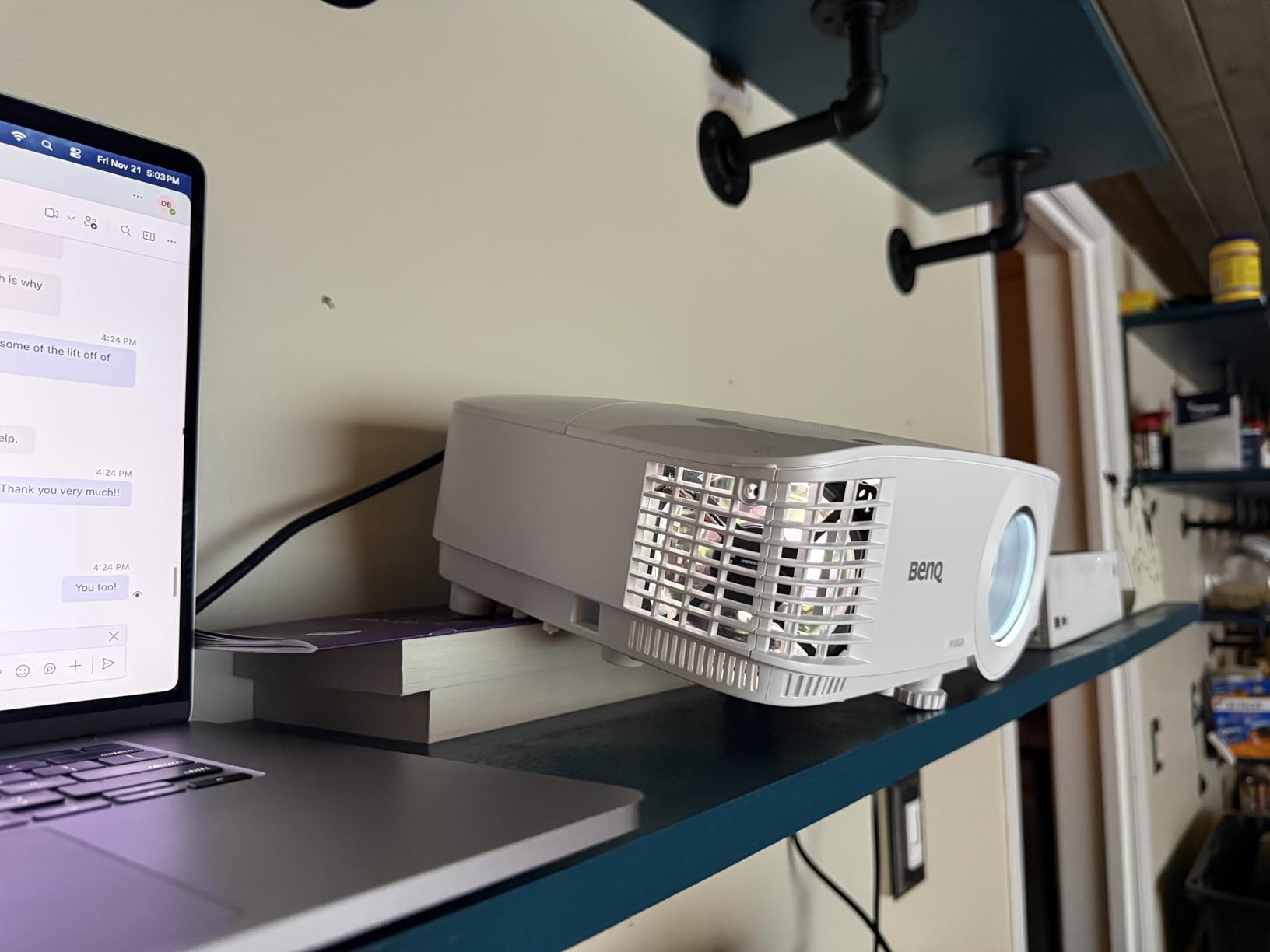 BenQ WXGA Business Projector (MW560) - DLP - 4,000 Lumens High Brightness - 20,000:1 High Contrast Ratio - Dual HDMI, VGA - Auto Keystone Correction - Simple Setup - SmartEco Technology customer photo 1