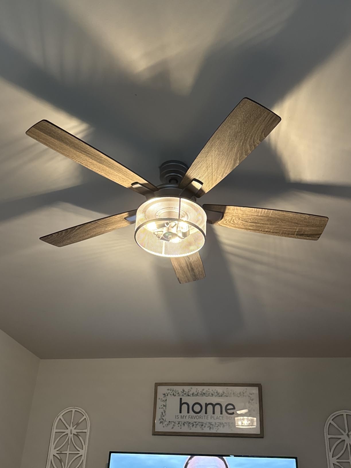 Honeywell Carnegie Ceiling Fan, Quiet Motor and Remote Control, 52