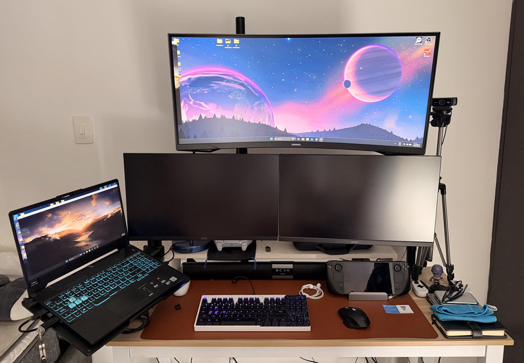 Samsung 34' Odyssey G5 Ultra-Wide Gaming Monitor with 1000R Curved Screen customer photo 2