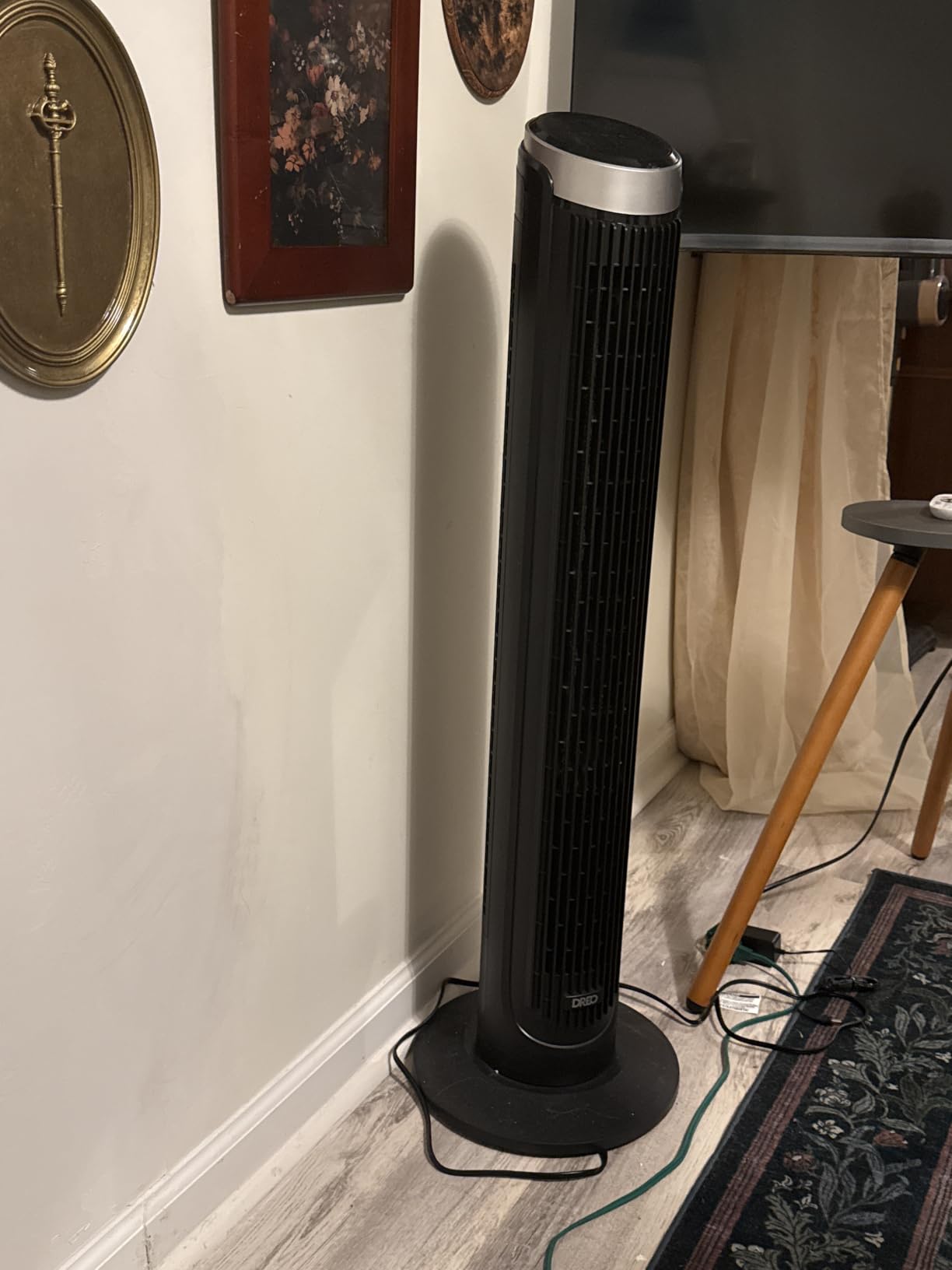 DREO Tower Fan for Bedroom, 90° Oscillating Fans that Blow Cold Air, 26 ft/s Powerful Airflow, 28dB Quiet Fan, 5 Speeds, 4 Cooling Modes, 12H Timer, 40