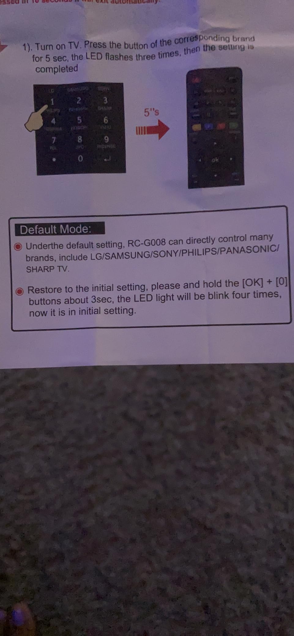 Universal Remote for jvc,Samsung,LG, Sony,Vizio, Philips, Toshiba, Hitachi,haier, Panasonic, Smart TVs—Simple Settings Required customer photo 1