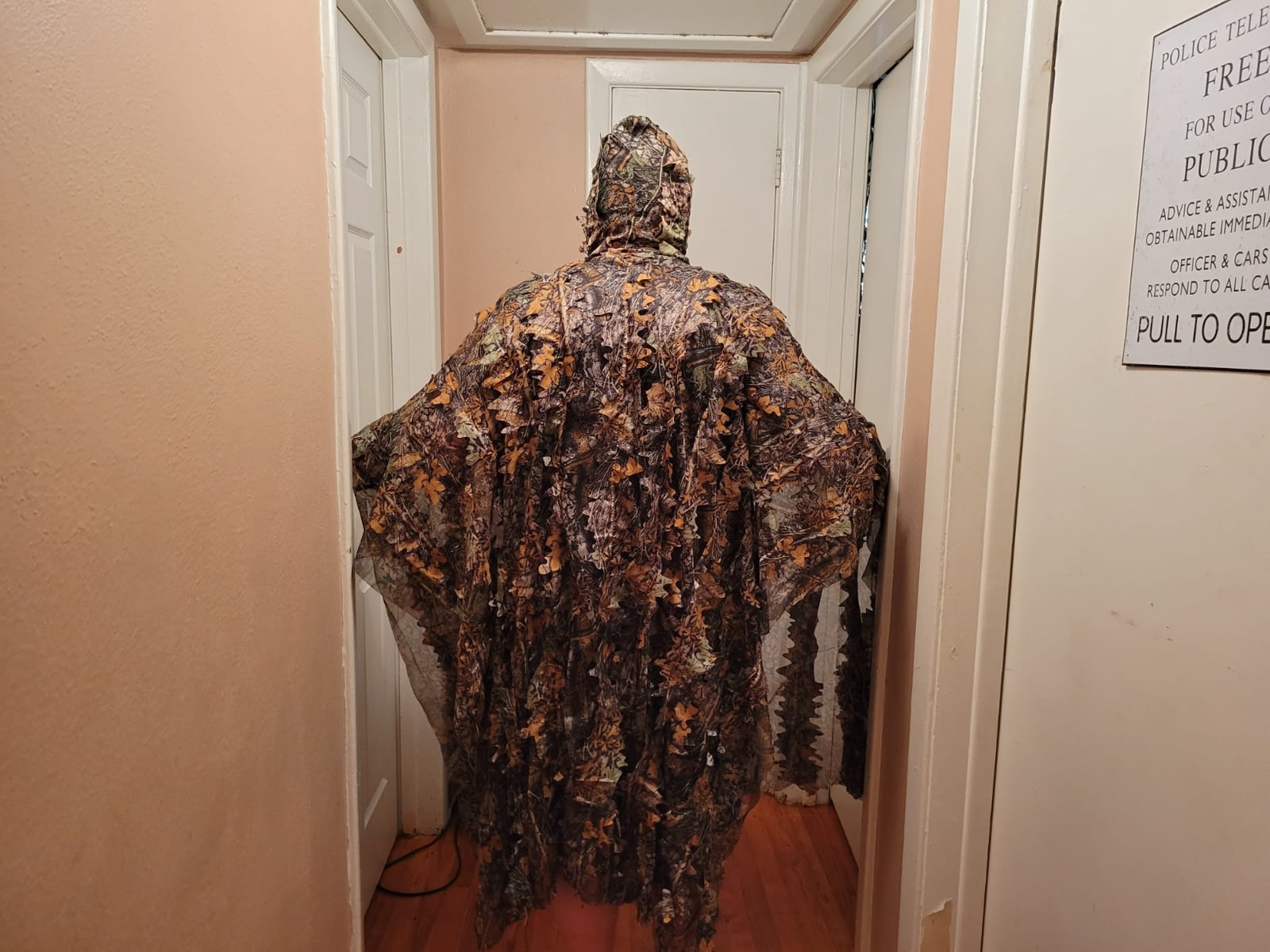 Outdoor Camouflage Ghillie Poncho 3D Leaves Hunting Cape Camouflage Cloak Stealth Ghillie Suit for Bird Watch Military CS Woodland customer photo 1