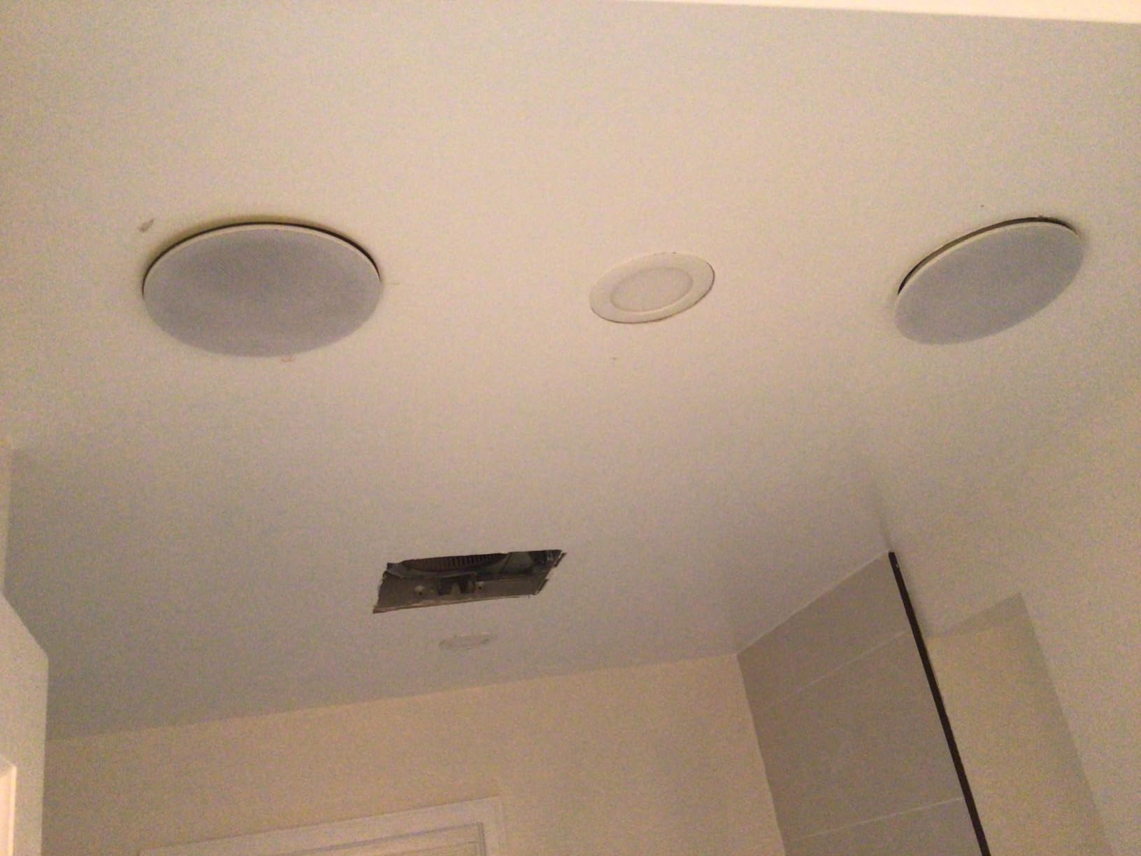 Herdio 6.5 Inch Bluetooth Ceiling Speakers, 300 Watts Flush Mount 2-Way Universal Home Speakers,1 Pair customer photo 2