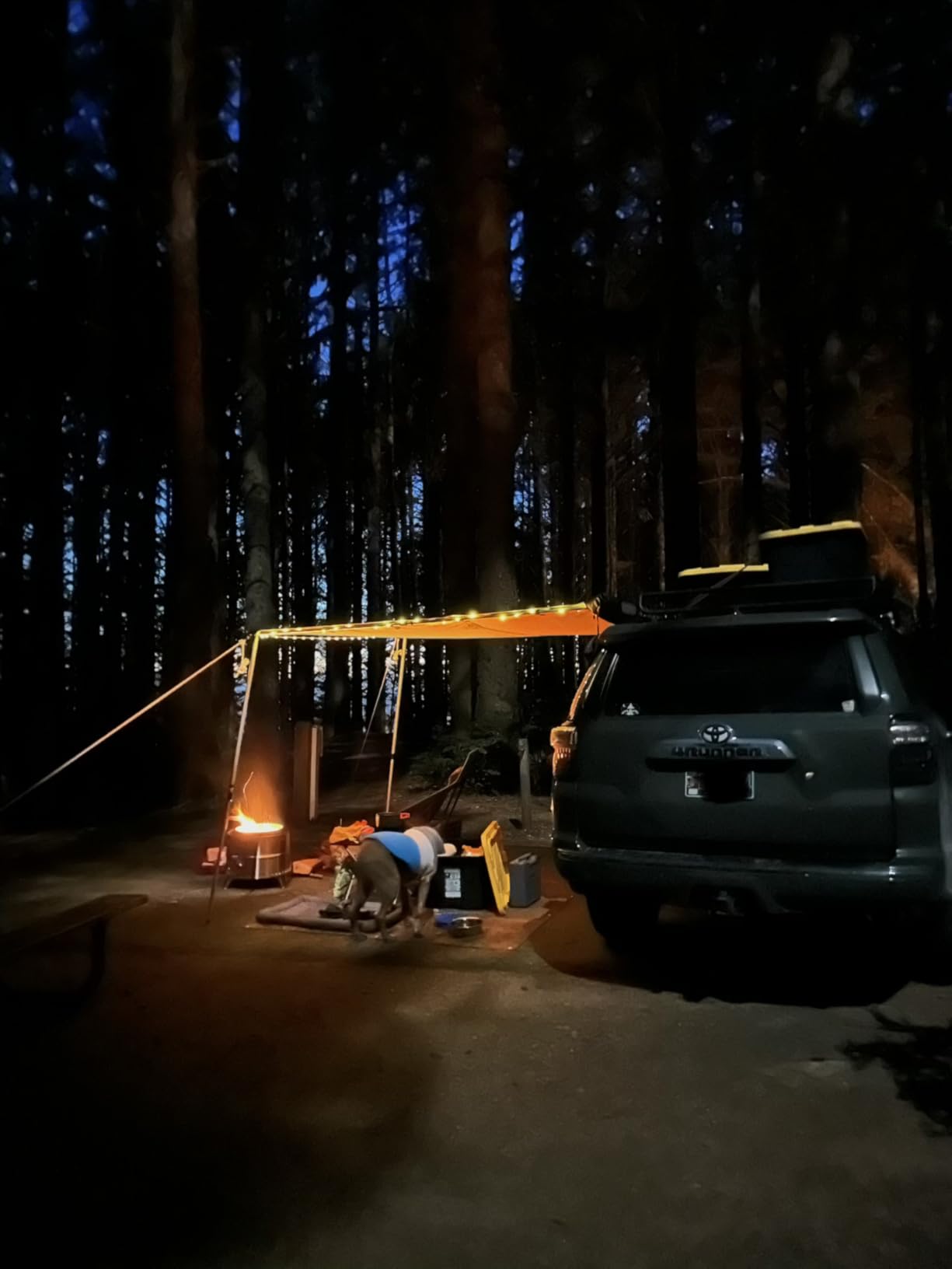 Timber Ridge Car Awning Camper Awning 8.2X6.5ft Truck Tent Waterproof PU10000mm UV50+ Rooftop Overland Camping, Retractable Side Tent Shade for Car/SUV/Truck/Van, Beige customer photo 1