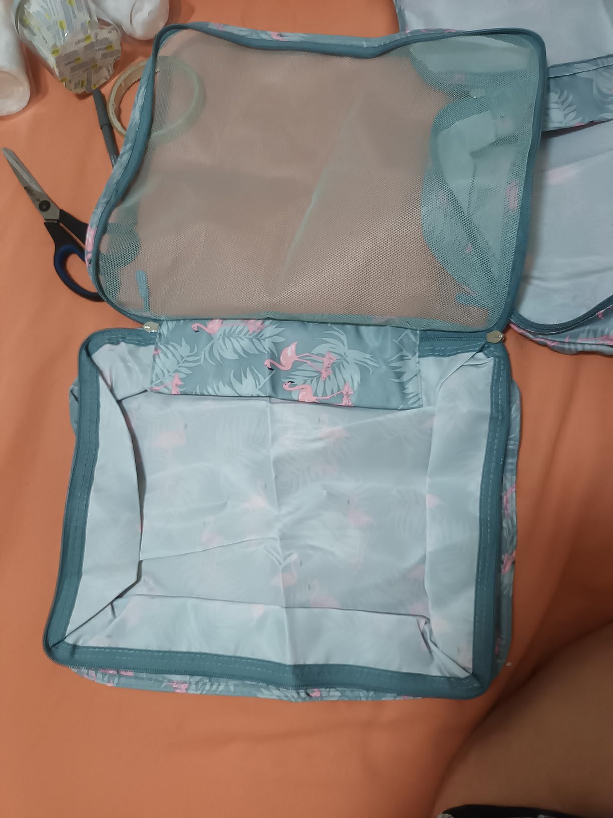 BAGAIL 8 Set Packing Cubes Luggage Packing Organizers for Travel Accessories-Cream customer photo 1