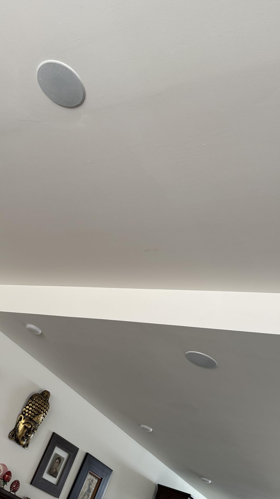 Herdio 4 Inch 320 Watts 2-Way Bluetooth Ceiling Speakers Package Perfect for Home Theater System, Living Room,Office,Flush Mount(4 Speakers) customer photo 2