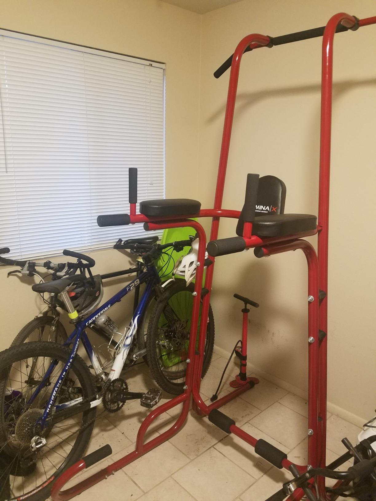 Stamina Power Tower w/Smart Workout App - Pull Up Bar Dip Station for Home Gym Strength Training customer photo 1