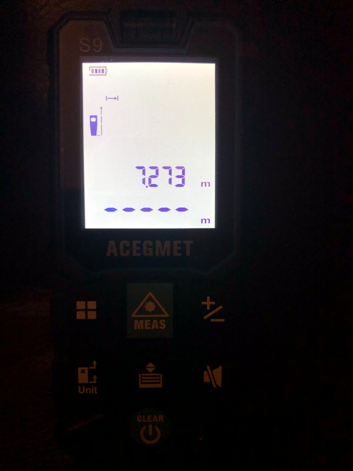 ACEGMET S9 229ft/70m Laser Measuring Tool, LCD Backlit Display customer photo 2