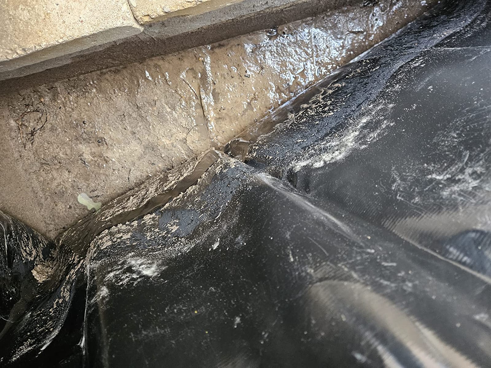 KLEWEE Pond Liner, 4 x 7ft 20 Mil Small Pond Liners, Black Heavy LDPE Duty Pond Liners for Outdoor Ponds, Waterfall, Stream, Fountains customer photo 1