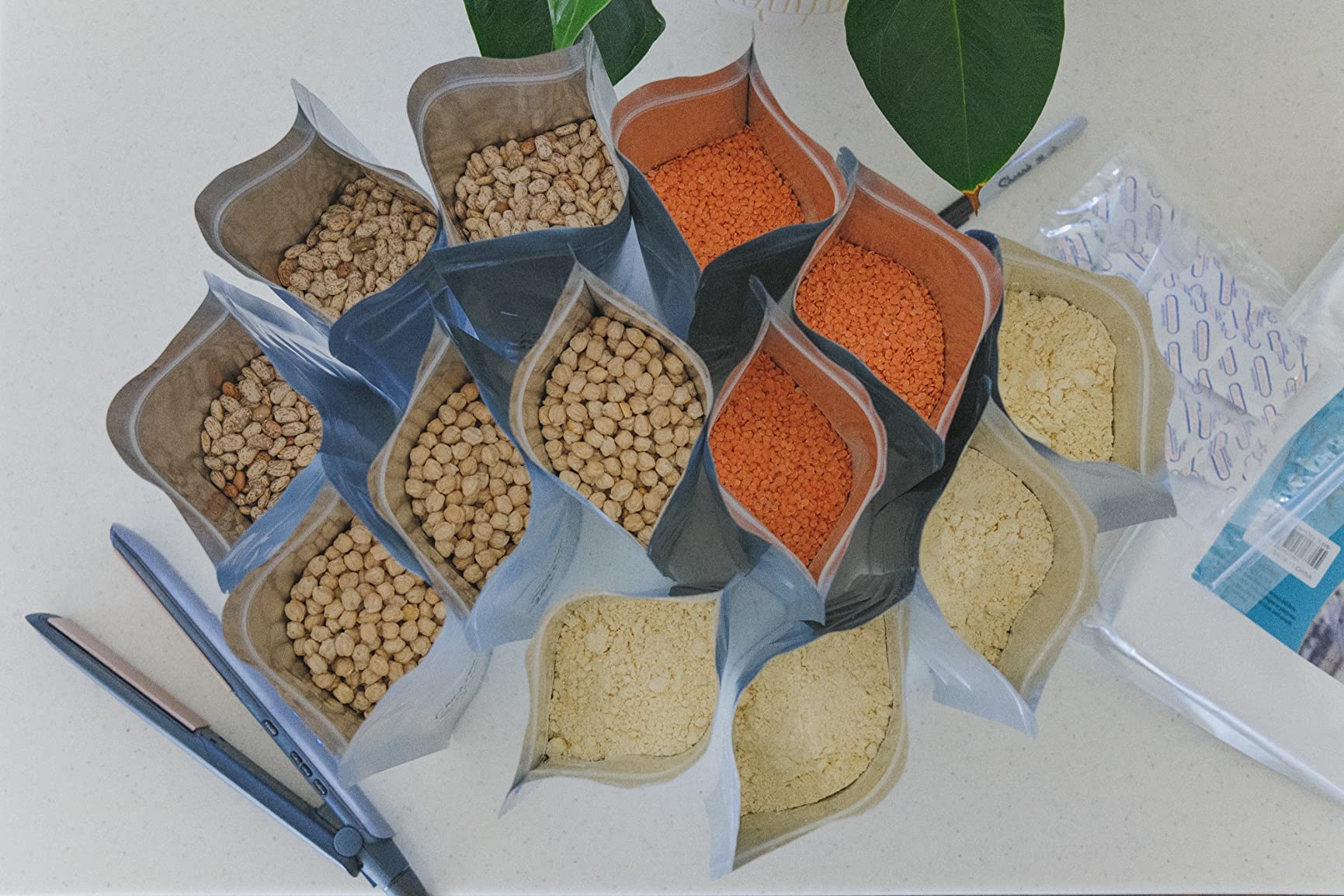 50pcs 1 Gallon Mylar Bags for Food Storage, 10 Mil 10
