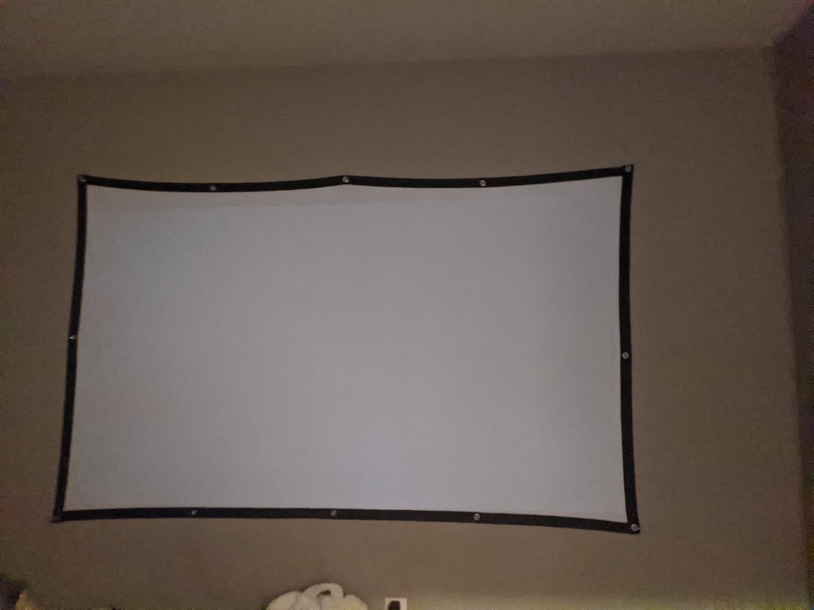 AAJK 100inch Outdoor Projector Screen Anti Crease Portable Movie Screen customer photo 1