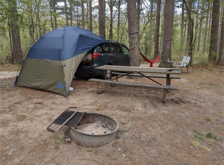 Kelty Sideroads Awning Shelter for Car Camping, Tailgating, and Summer Beach Trips, Protection from Elements and UV, Universal Mount, Sturdy Steel Frame, Easy Setup customer photo 1