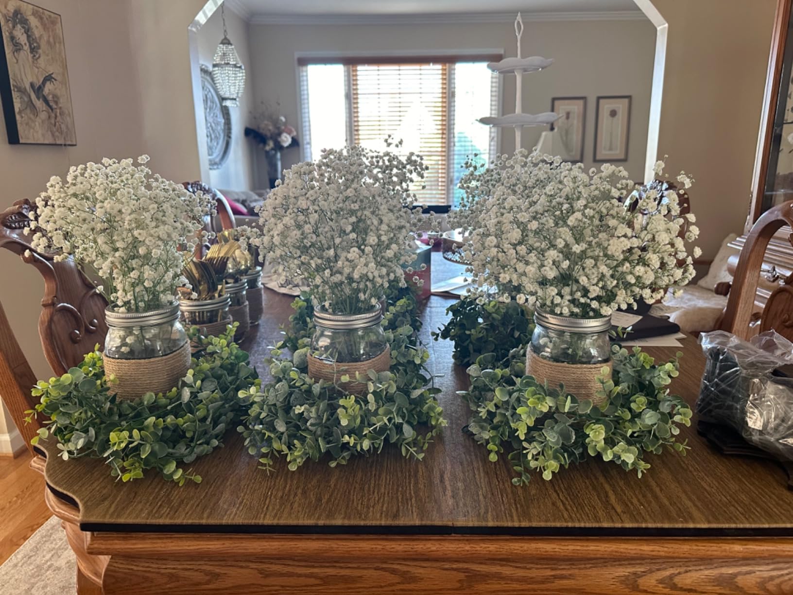 SEWANTA Wide Mouth Mason Jars 32 oz [4 Pack] With Mason Jar Lids and Bands, Mason Jars 32 oz - For Canning, Fermenting, Pickling - Jar Decor - Microwave/Dishwasher Safe. customer photo 2