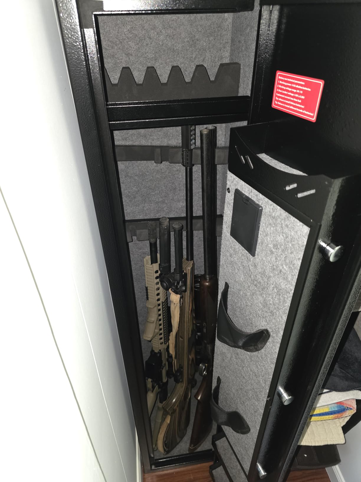 Kaer 4-5 Biometric Gun Safe for Rifles and Pistols, Long Rifle Safe for Home, No Assembly Needed, Gun Cabinet for 3-5 Shotgun 5-7 Handguns, Fingerprint, Digital Keypad, Removable Shelf, Gun Rack customer photo 1