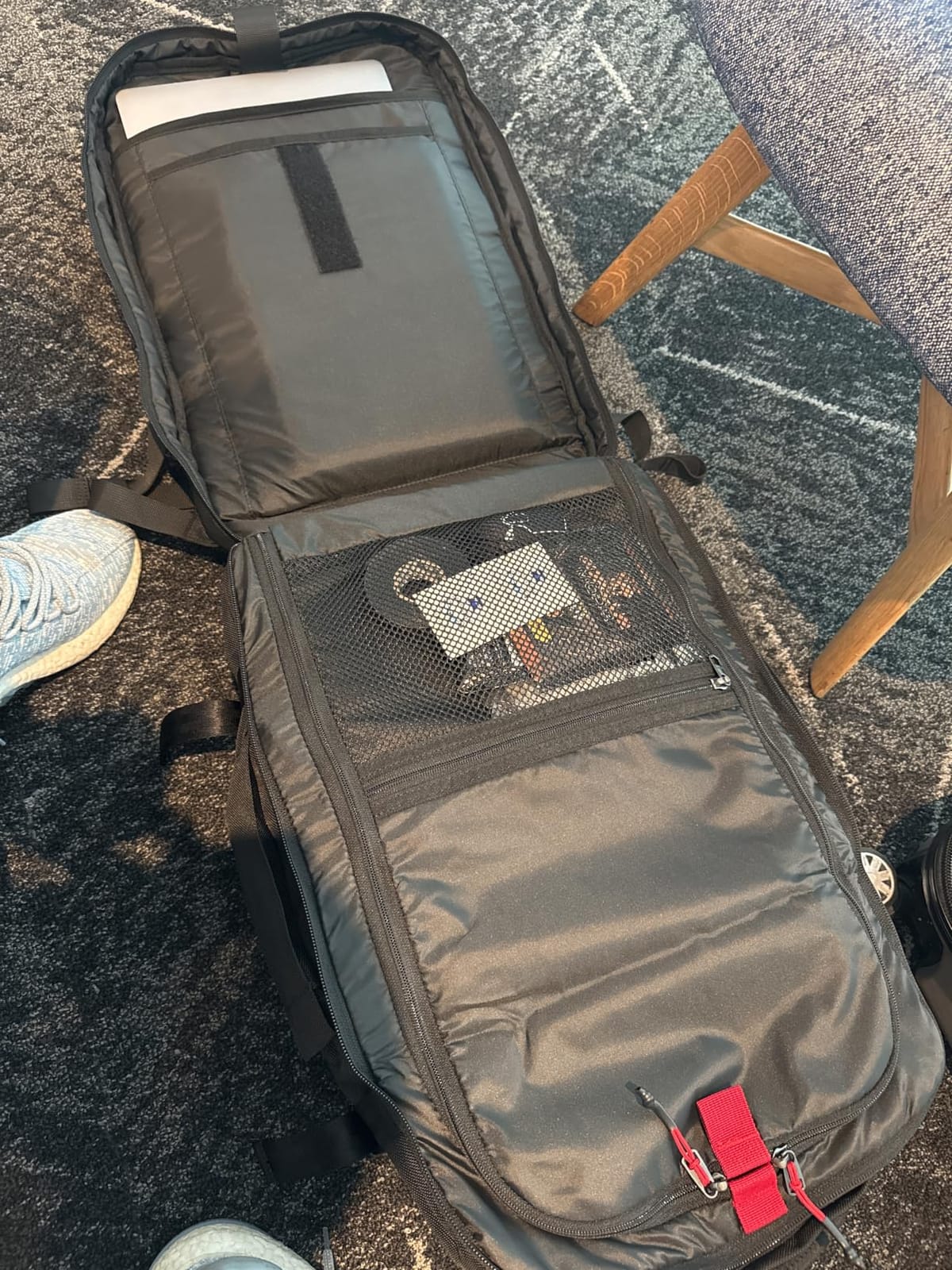 tomtoc Travel Backpack 40L, TSA Carry On Bag Flight Approved, PFAS Free | Carry on Luggage Backpack for Men Women, Water-resistant Business Airplanes Rucksack for Travel Essential Fit 17.3 Inch Laptop customer photo 1
