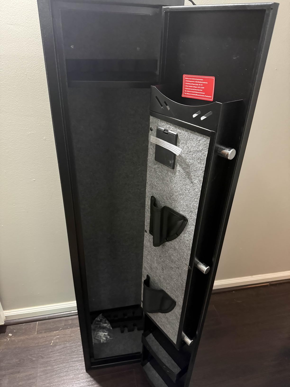 KAER Long Gun Safe for Rifles and Pistols with Electronic Lock Assembled | Rifle Safe for Home, Gun Cabinet for 3-5 Shotguns 5 Handguns, Removable Gun Rack, Shelf, LED Light, Ammo Storage, Gun Owner customer photo 2