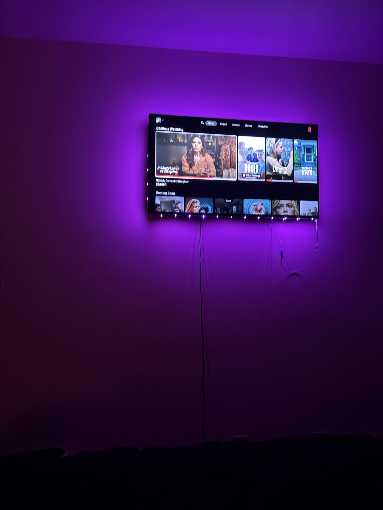 Daymeet LED Lights for TV, 9.8FT RGB TV LED Backlight for 32-43 inch TVs, USB Strip Lights Behind TV, Color Changing Sync with Music, Bluetooth App Controlled Led Lights for Bedroom Gaming Home Decor customer photo 2