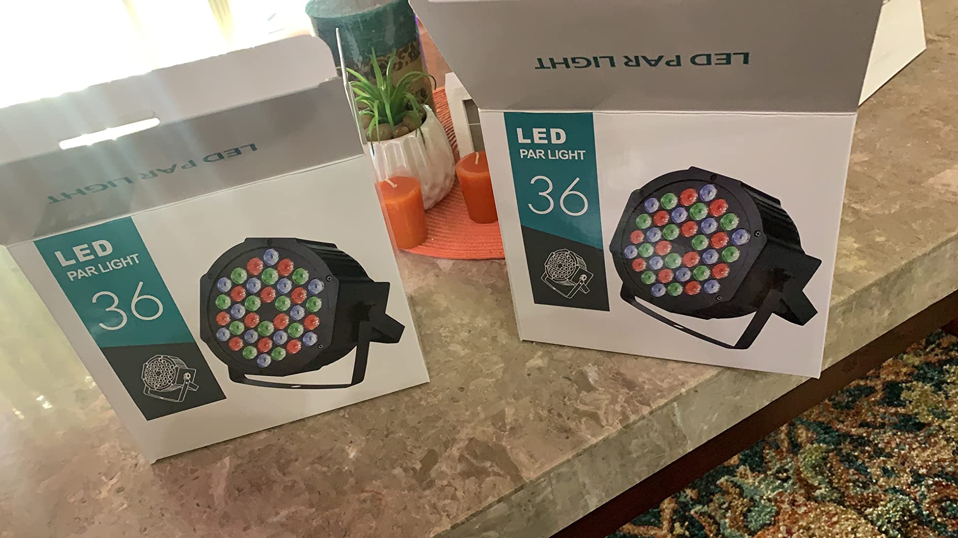 4-Pack JAJALUYA LED Par Lights 36 LED Stage Lights 7 Modes RGB DJ Lights with Sound Activated Remote and DMX Control DJ Uplighting for Birthday Party Events Wedding Christmas Stage Lighting customer photo 1