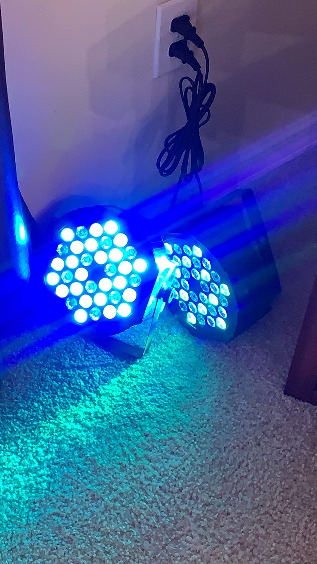 4-Pack JAJALUYA LED Par Lights 36 LED Stage Lights 7 Modes RGB DJ Lights with Sound Activated Remote and DMX Control DJ Uplighting for Birthday Party Events Wedding Christmas Stage Lighting customer photo 2