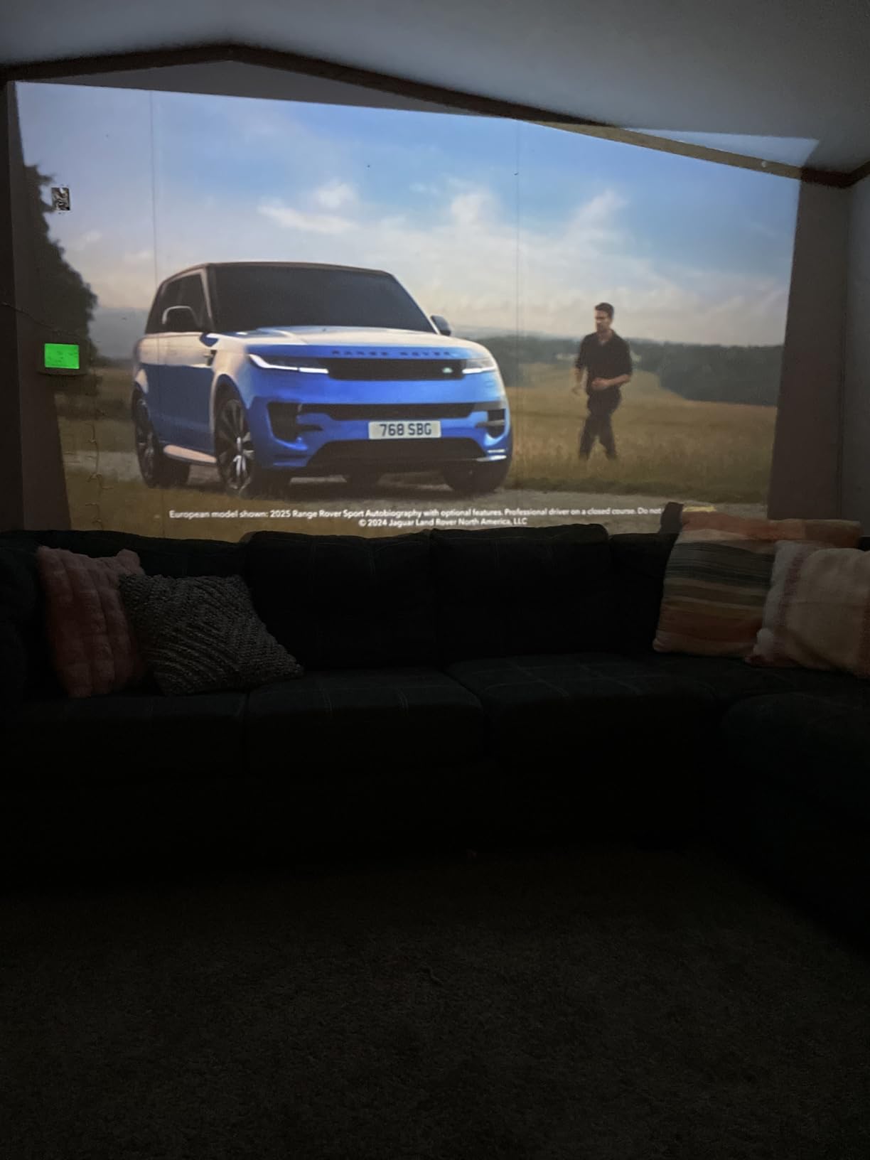 NISOO Mini Projector with WiFi and Bluetooth, 1080P Outdoor Movie Projector customer photo 1