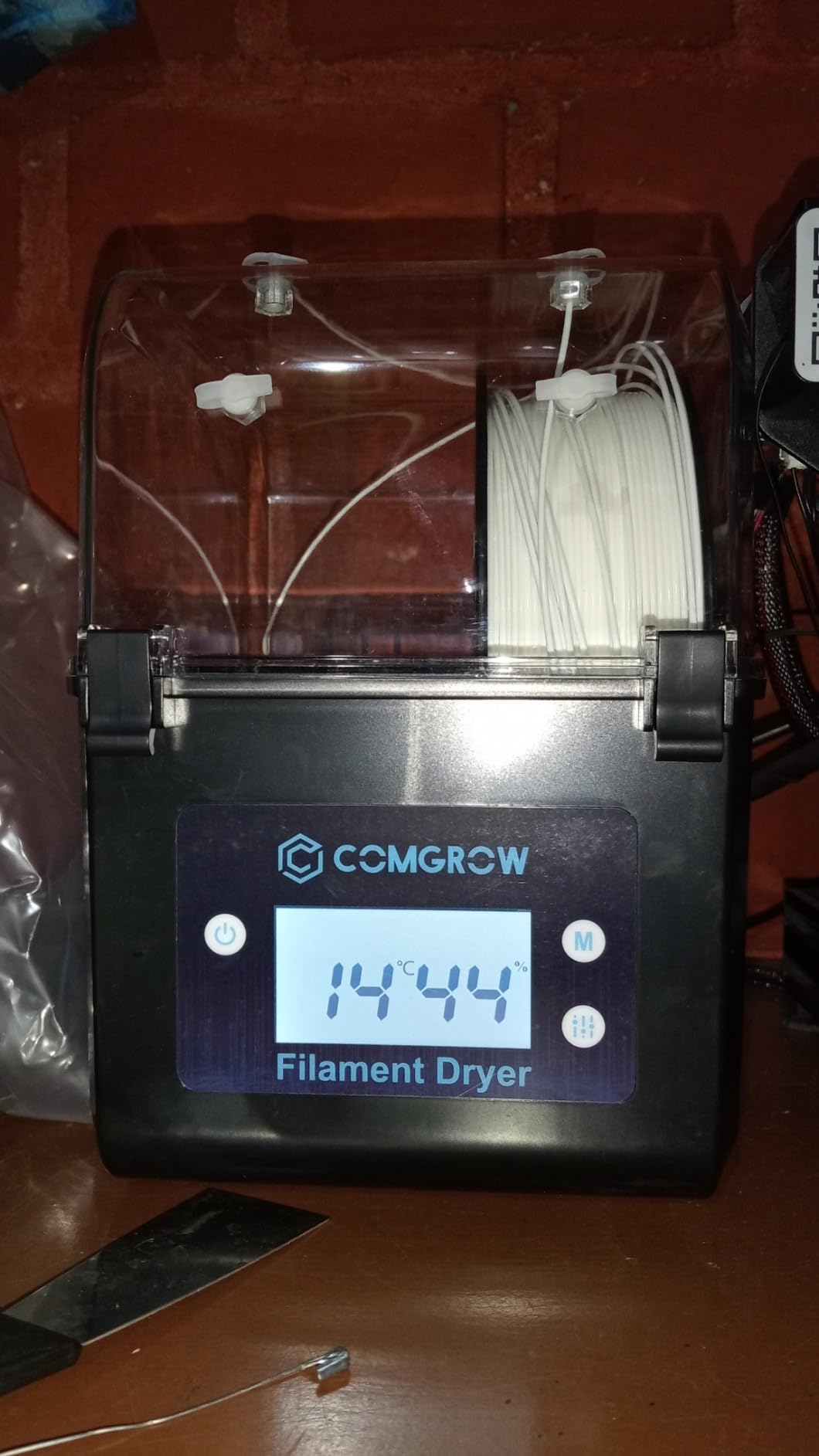 Comgrow Filament Dryer Box for 1.75/2.85mm PLA PETG TPU ABS, Large-capacity 3D filament dehydrator holds up to 2 kg spool and supports PLA PETG TPU ABS materials customer photo 1