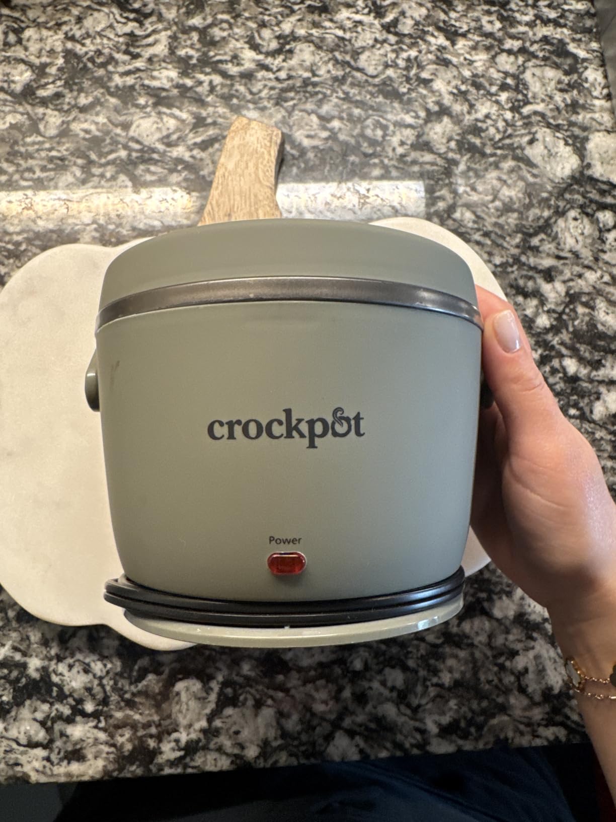 Crock-Pot Electric Lunch Box, Portable Food Warmer for Travel, Car, On-the-Go, 20-Ounce, Blush Pink | Keeps Food Warm & Spill-Free | Dishwasher-Safe | Gifts for Women customer photo 2