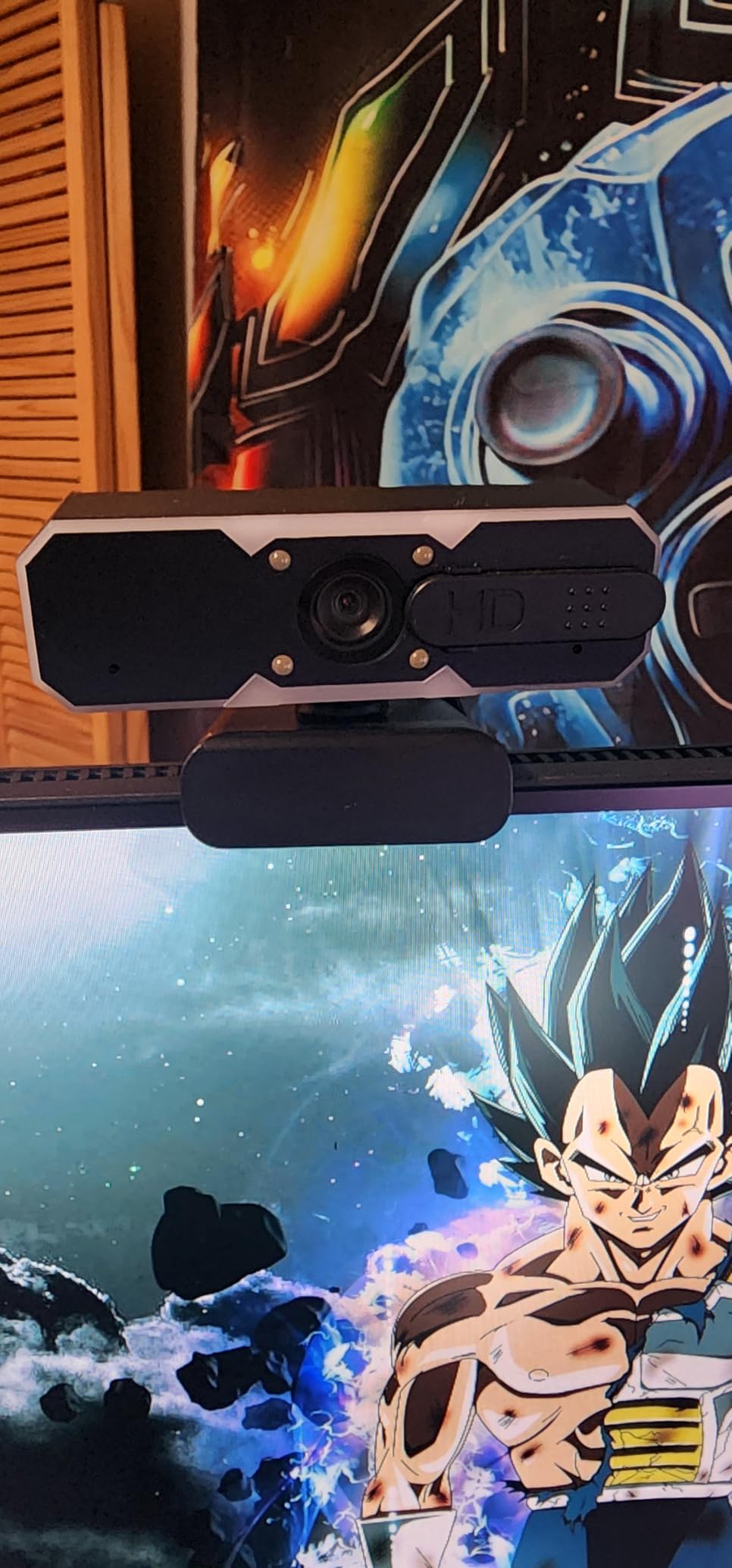 NBPOWER 1080P 60FPS Streaming Camera Webcam with Microphone and Fill RGB Light,Autofocus,Work with Laptop/Desktop Computer/Winsdows/Mac OS/PC Computer for Camera customer photo 2