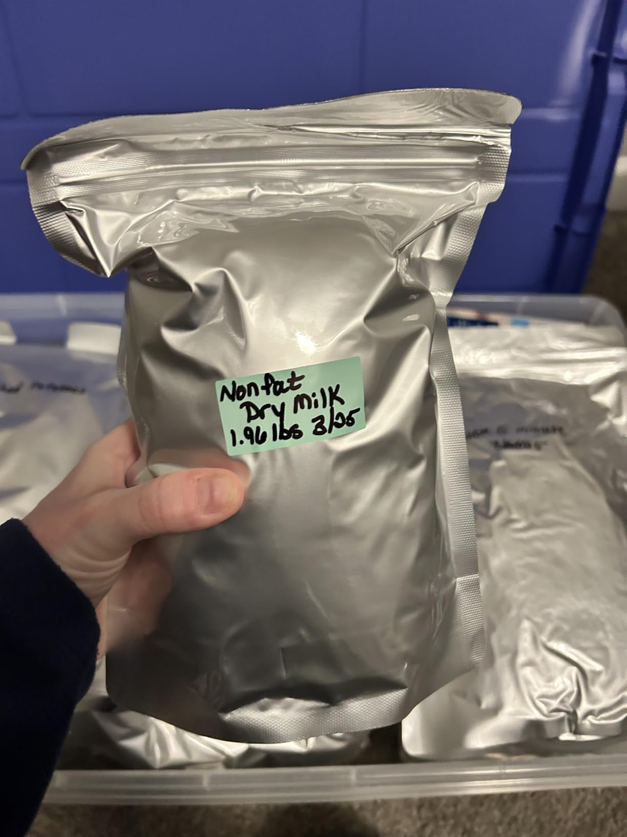 100pcs Mylar Bags for Food Storage 12 Mil Thick with 150x400cc Oxygen Absorbers & Labels, 3 Sizes (1 Gallon, 1 Quart, 1/2 Pint) - Stand-Up, Resealable & Heat Sealable for Long Term Food Storage customer photo 2