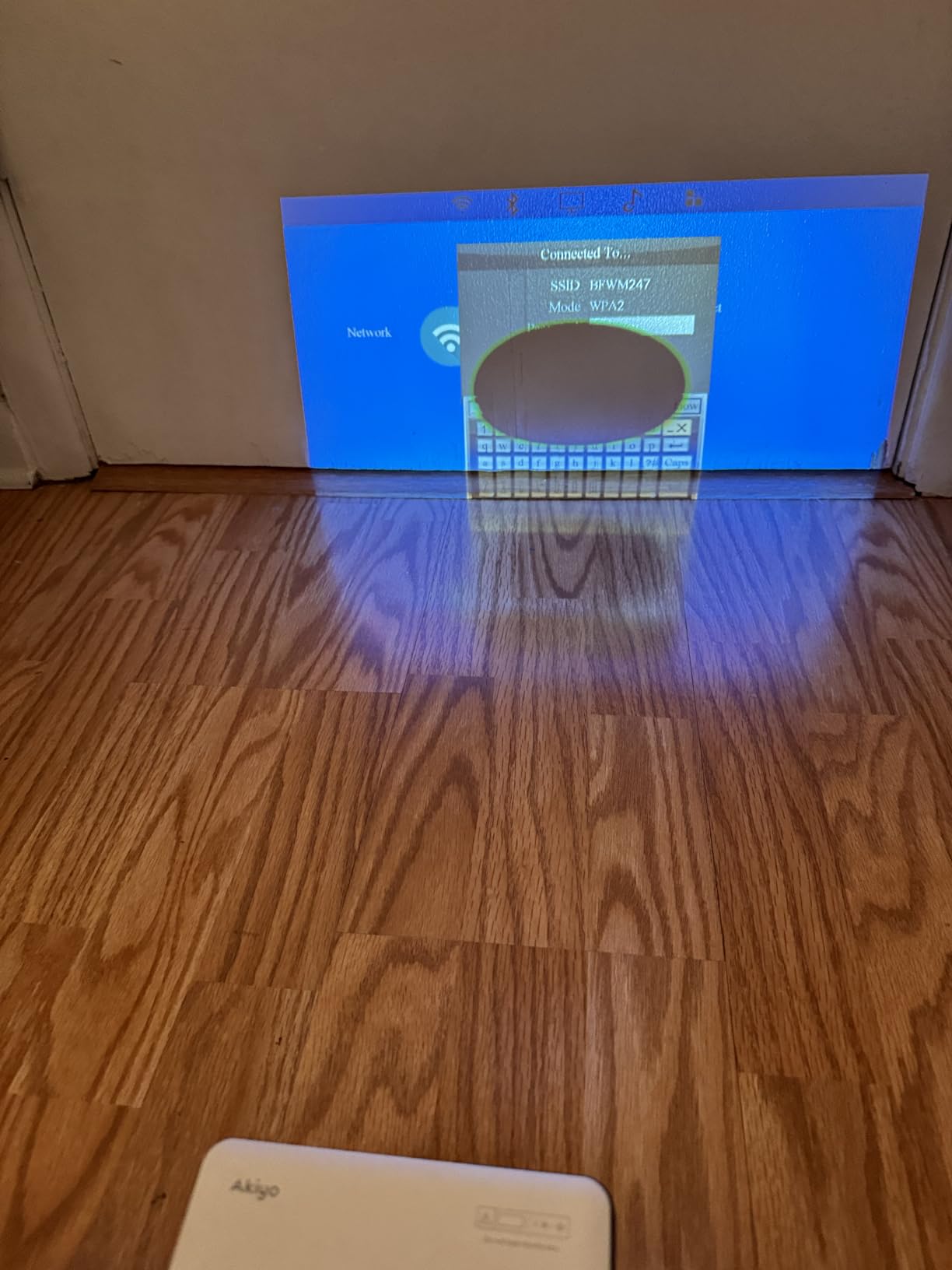 Mini Projector with WiFi and Bluetooth, AKIYO 2026 Upgraded Projector 1080P customer photo 1