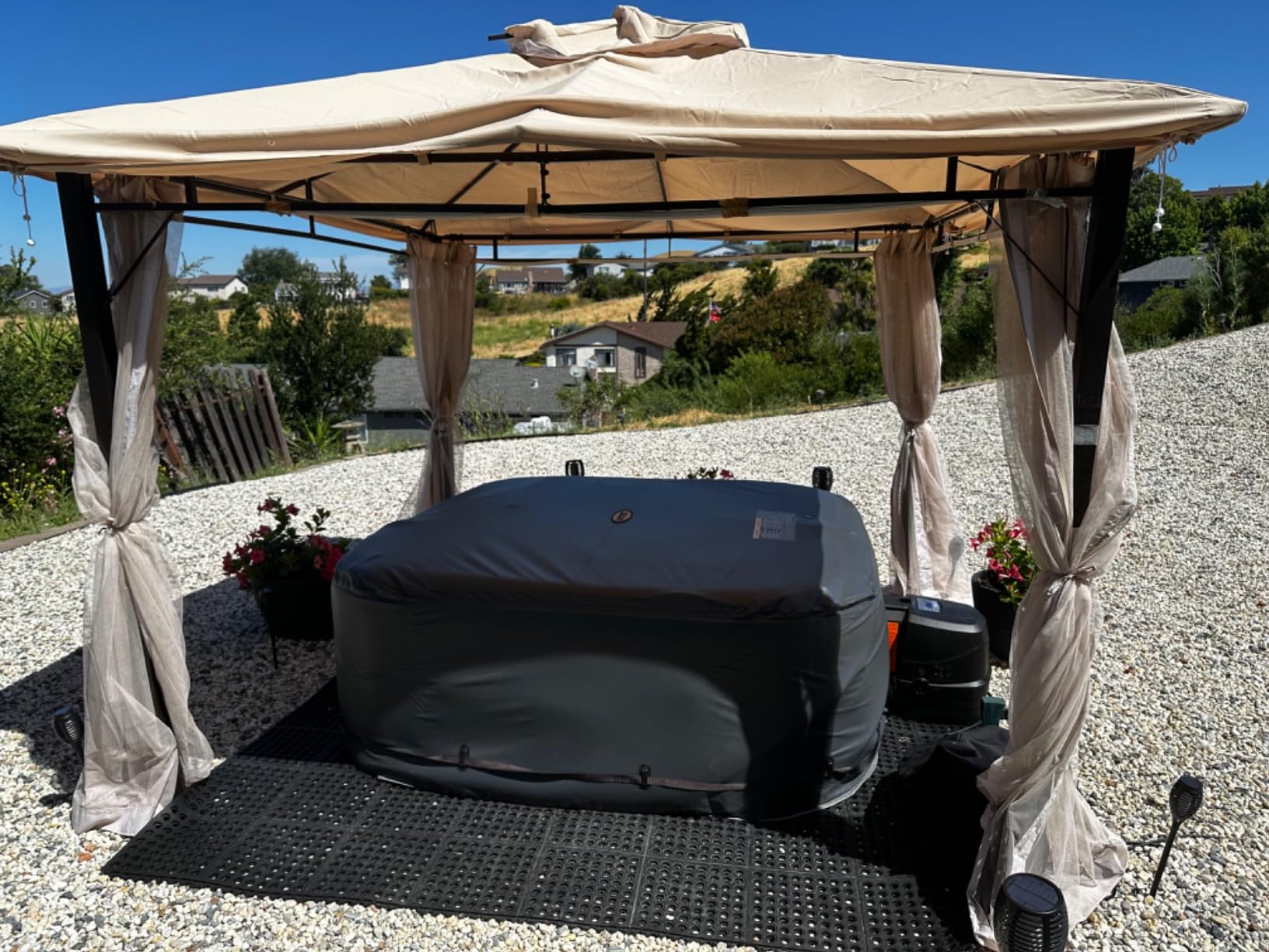 INTEX PureSpa 6 Person Inflatable Hot Tub with Energy-Efficient Spa Cover customer photo 1
