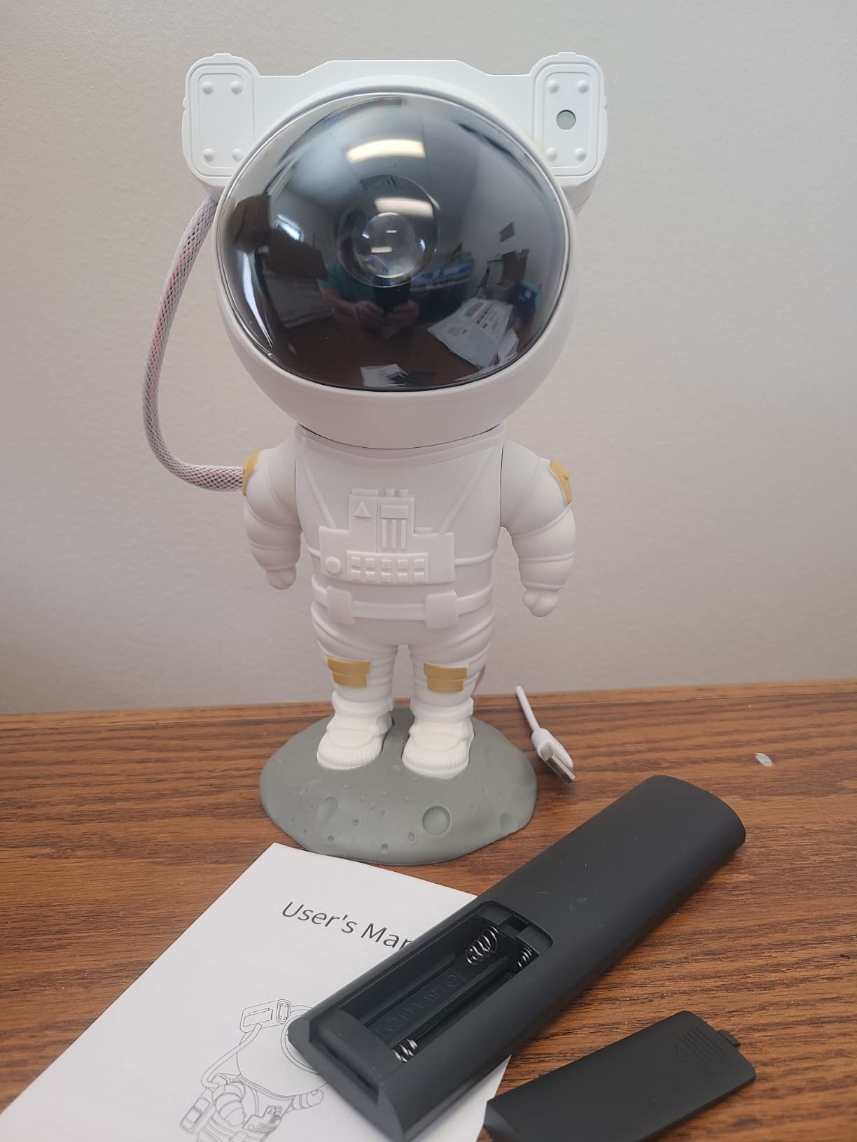 Kids Astronaut Star Projector Night Light - Galaxy Space Lamp with Remote, 8 Nebula Effects, Timer, 360° Rotating Head, Cool Room Decor, Birthday Christmas Gift for Children Teens customer photo 2