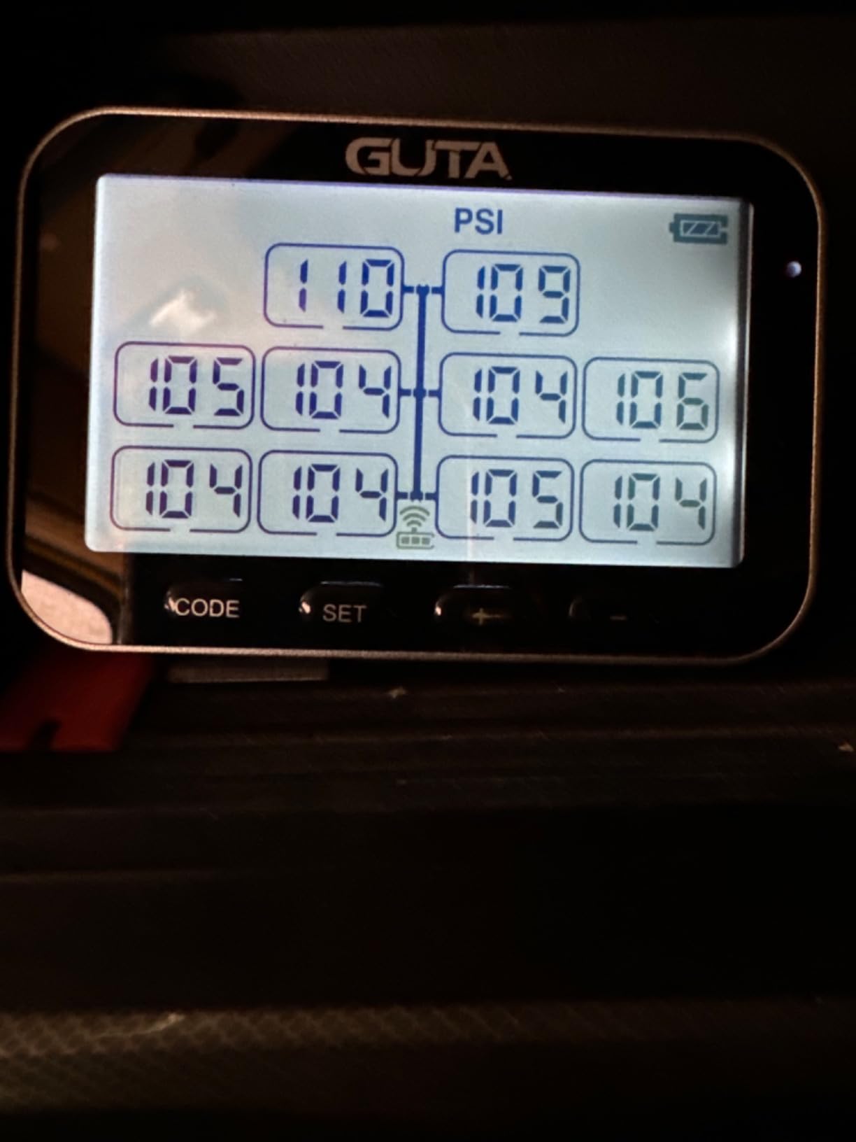 GUTA GT30 Trailer Tire Pressure Monitoring System, RV TPMS with 10 Sensors customer photo 1