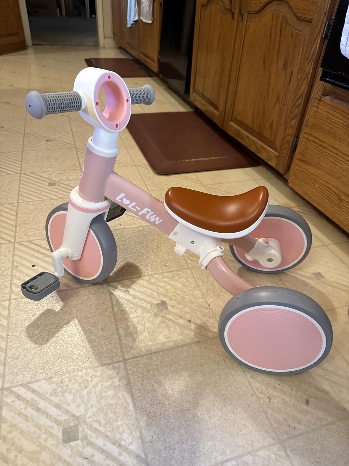 Toddler Balance Bike for 1 2 Year Old, 4 in 1 Tricycle for Toddlers 1-3 | Baby Boy Girl Birthday Gift, Ride On Toy, Kids Trike 2-4, Removable Pedal, Easy Assembly customer photo 2