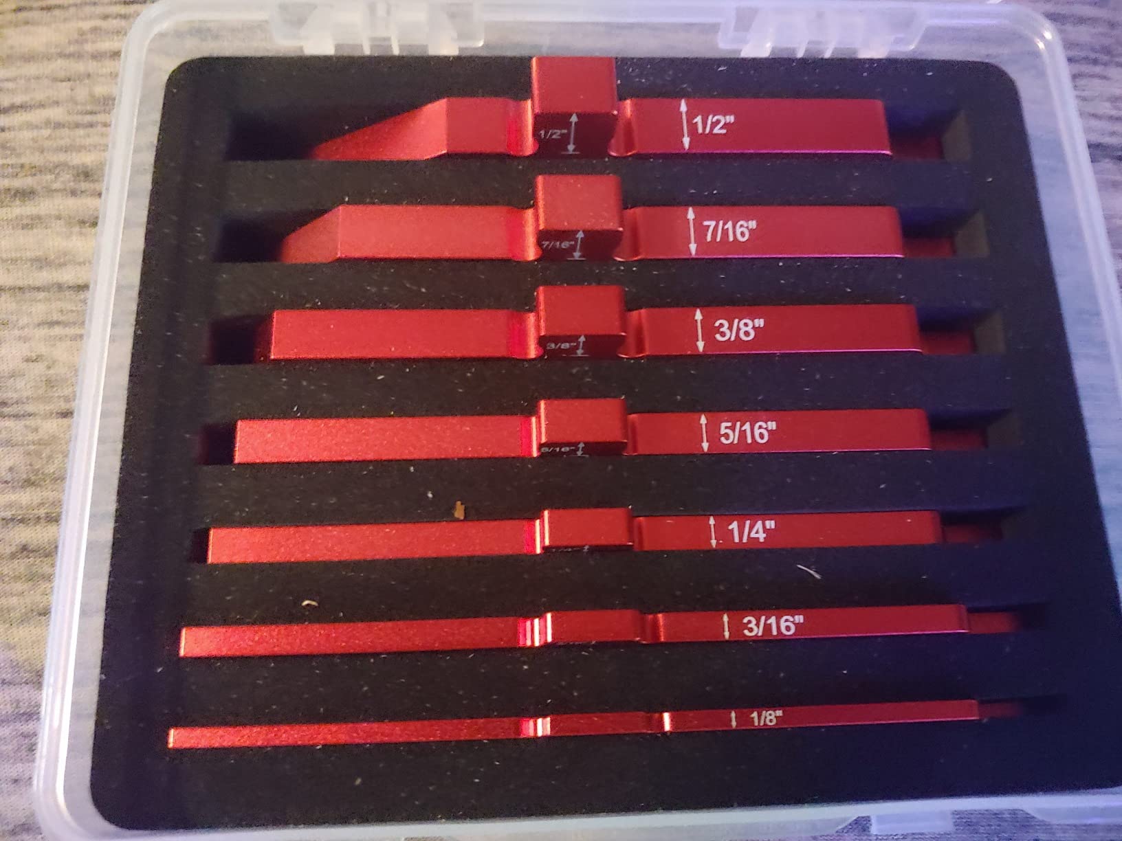 Router Table Setup Bars, 7pcs Aluminum Precision Setup Blocks Height Gauge Set for Router Table Saw Accessories and Angle Woodworking Set Up(Each Block has Different Thickness) customer photo 1