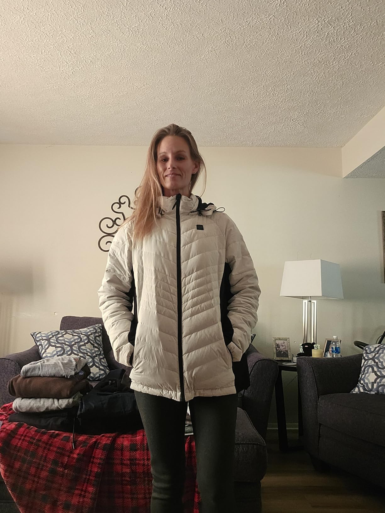 ORORO Women's Classic Heated Jacket, Water Resistant Heated Coat customer photo 2