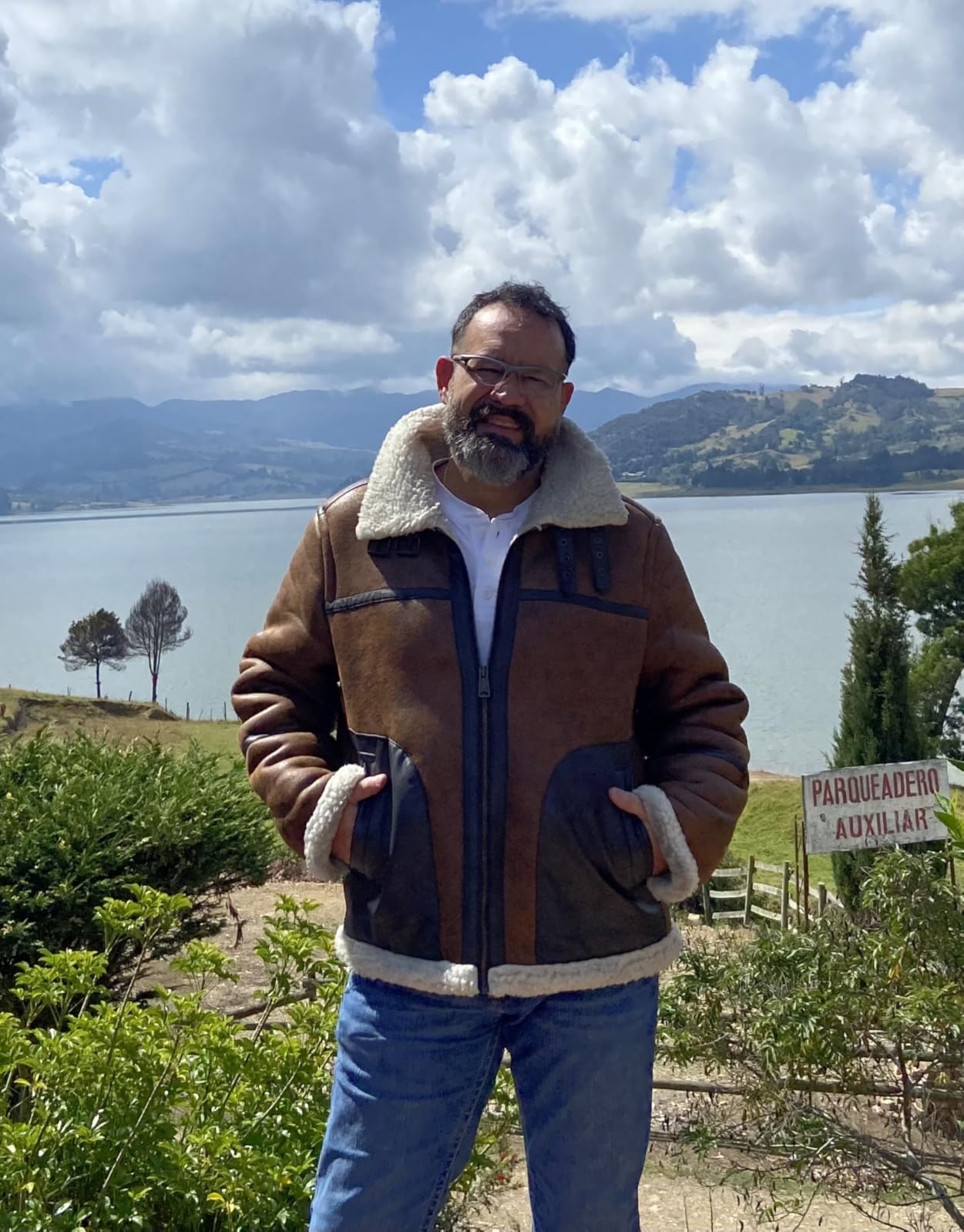 Tommy Hilfiger Adaptive Men's Tommy Hilfiger Men's Faux Shearling Aviator Jacket customer photo 1