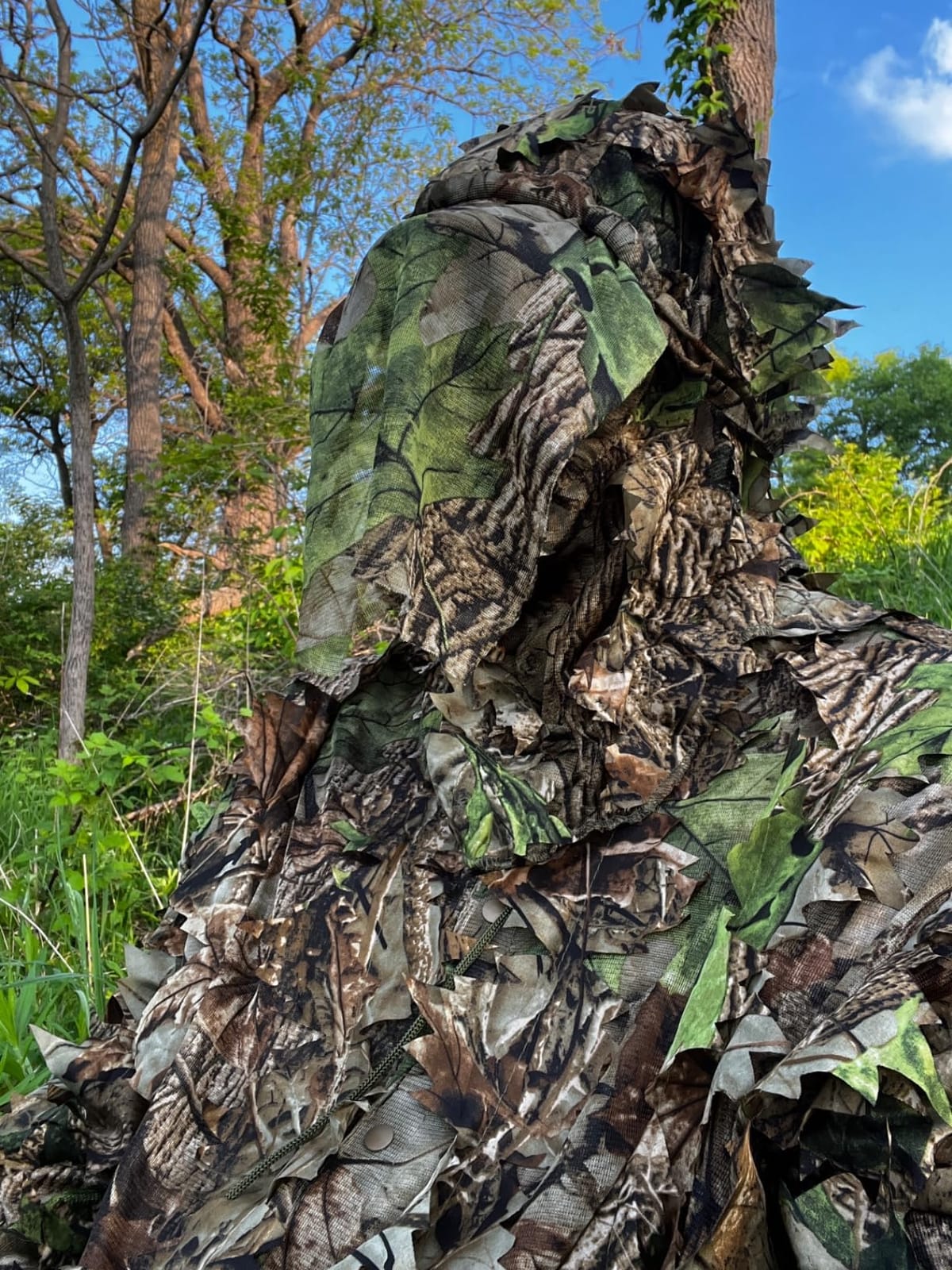 AYIN Ghillie Suit for Men - 3D Leafy Camo Hunting Suit with Hood for Turkey Hunting & Airsoft customer photo 2
