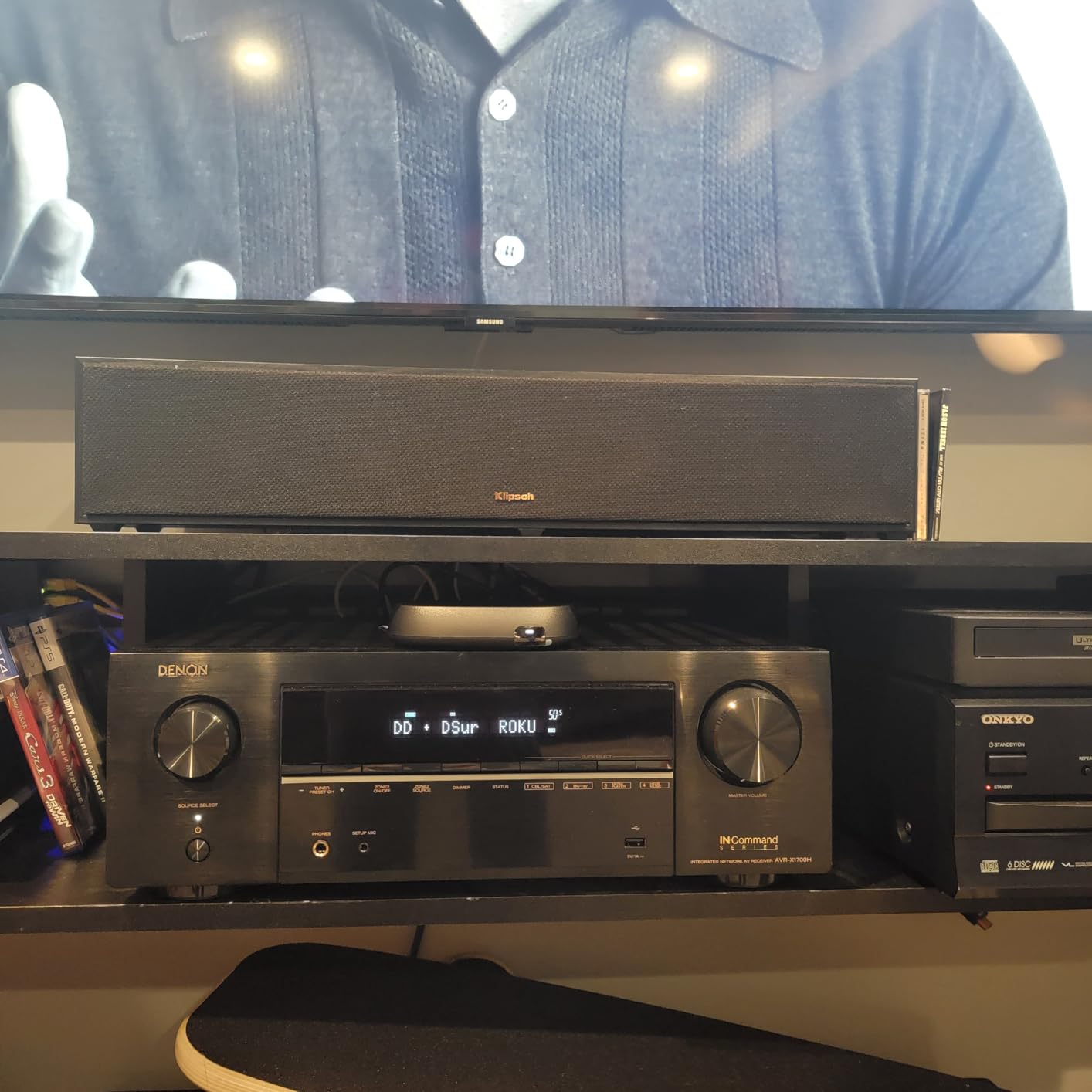 Denon AVR-X1700H 7.2ch 8K Home Theater Receiver with 3D Audio, Voice Control, and HEOS Built-in (Renewed) customer photo 2