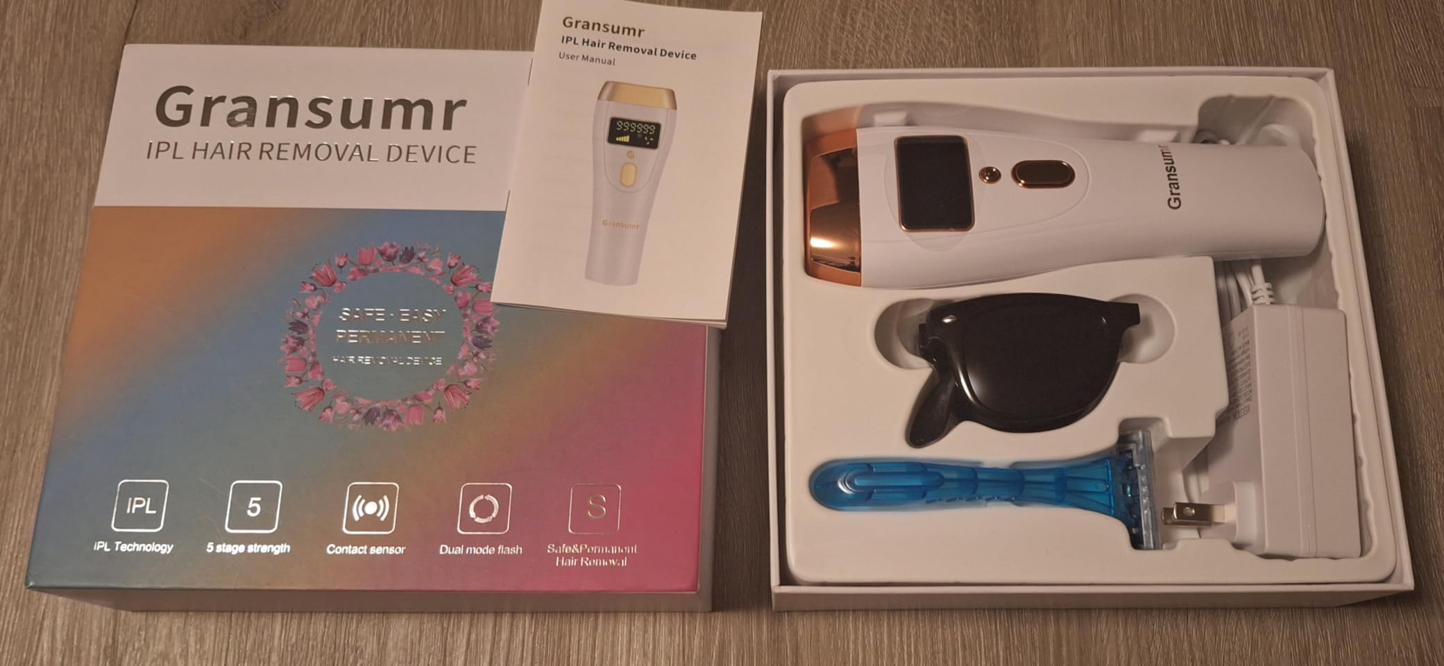IPL Laser Hair Removal Device for Women & Men - At-Home Painless Ultra-Fast Flash Hair Remover, 86% Hair Reduction in 4 Weeks, High Energy & 5 Modes, 8 Mins Full Body & Bikini Line & More, Corded customer photo 2
