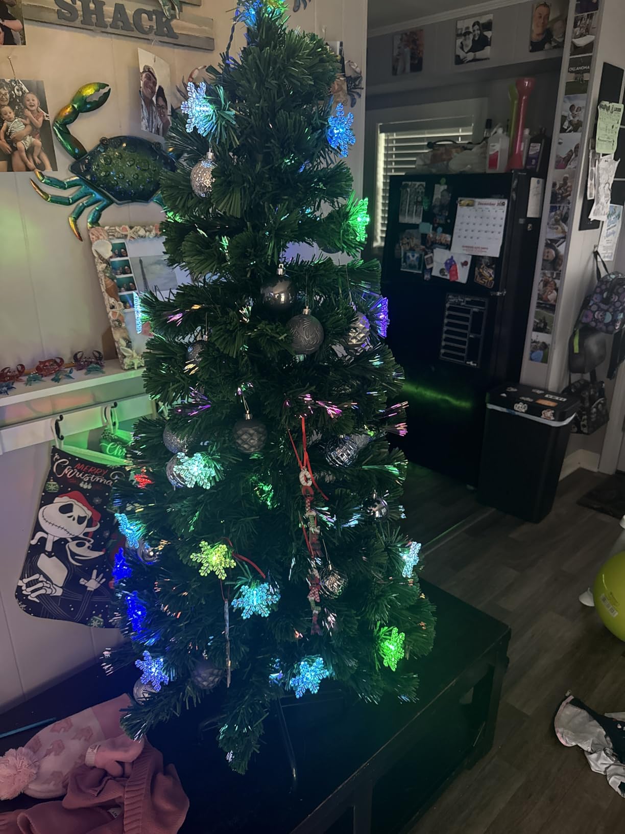 Prsildan 5 FT Fiber Optic Christmas Tree with Lights Artificial Xmas Trees customer photo 2