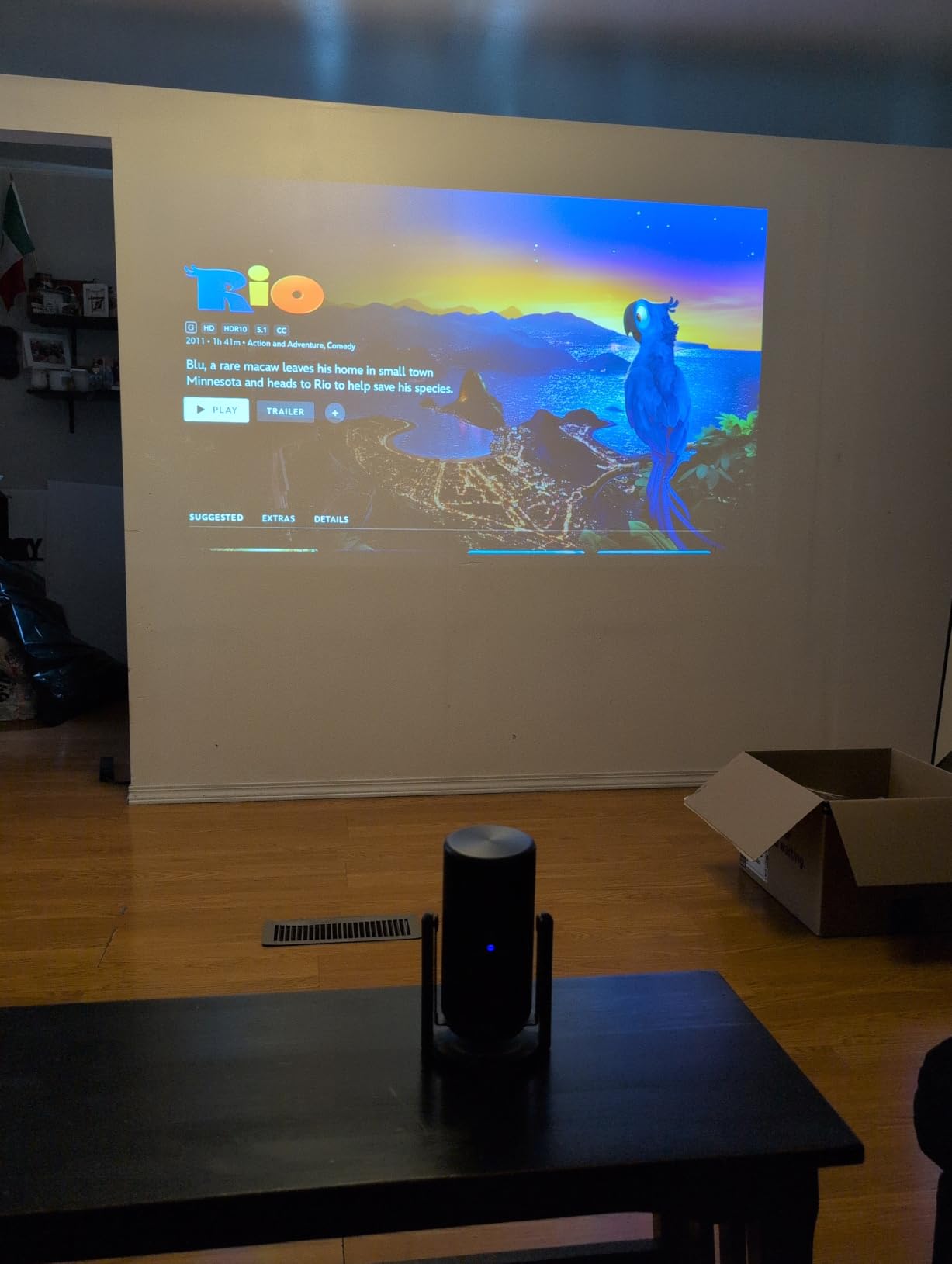 NEBULA Capsule 3 Laser Outdoor Portable Mini Smart TV Projector | Google TV, Netflix-Certified, Dolby Digital Sound, 120
