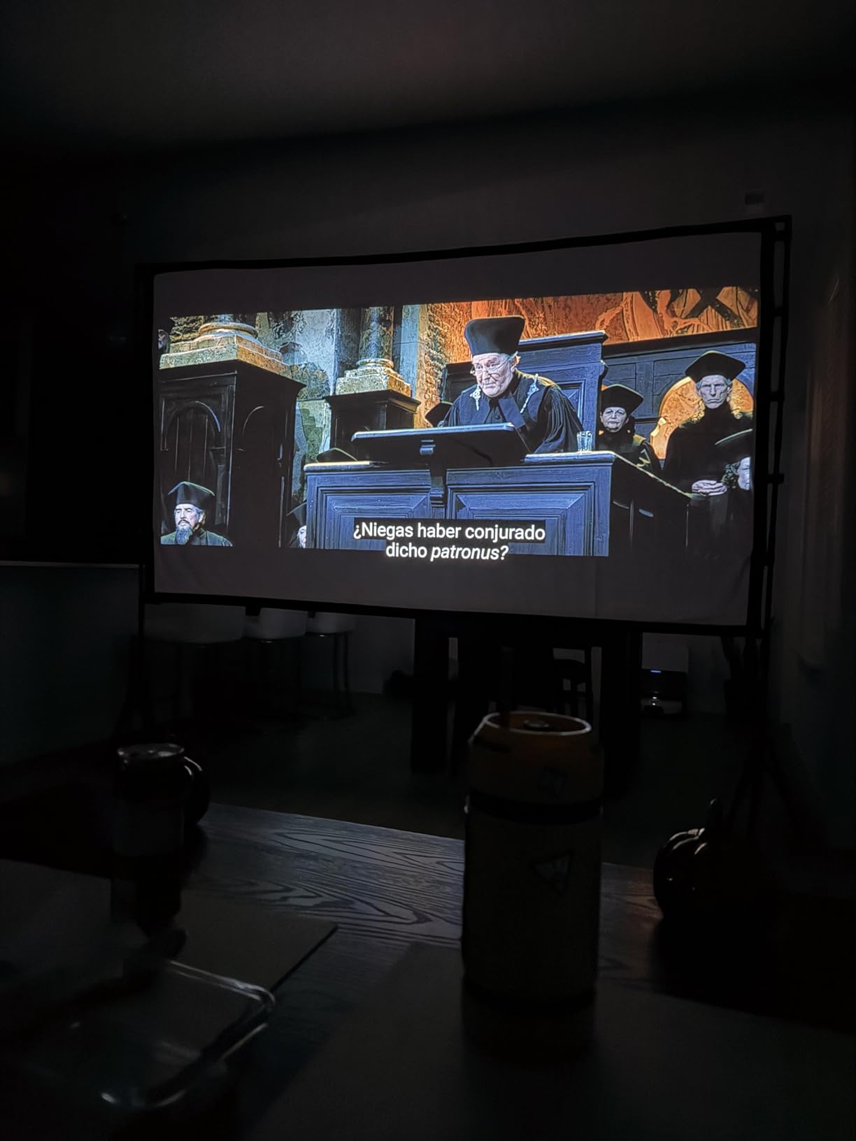 120 Inch Projector Screen with Stand for TOWOND Outdoor 4K Backyard Movies | Lightweight 19mm tripod, front/rear 16:9 screen and carry bag for backyard movie nights, camping and indoor use. customer photo 1