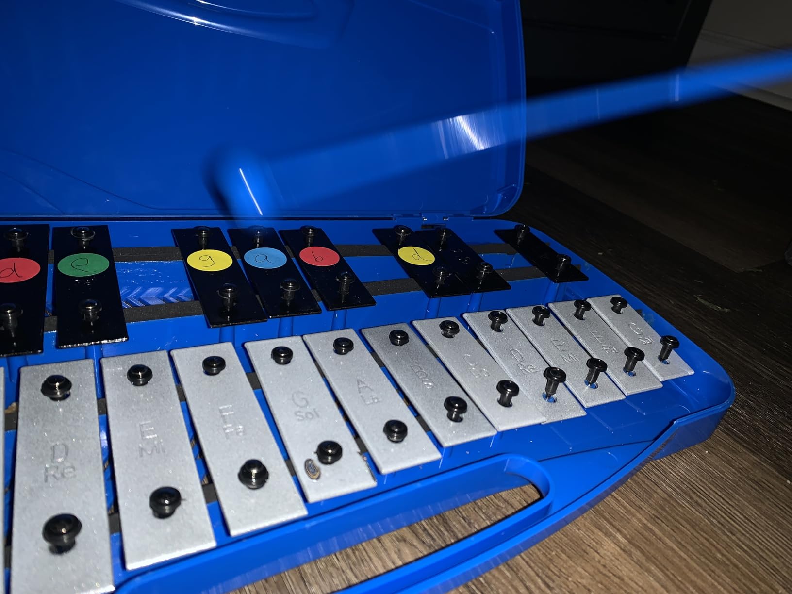 EASTROCK 25 Notes Xylophone Professional Glockenspiel with Box Stick Black | Aluminum Alloy Piano Keys ABS Hard Storage Box Percussion Instrument Kit Suitable for Adult Beginners Music Performance customer photo 2