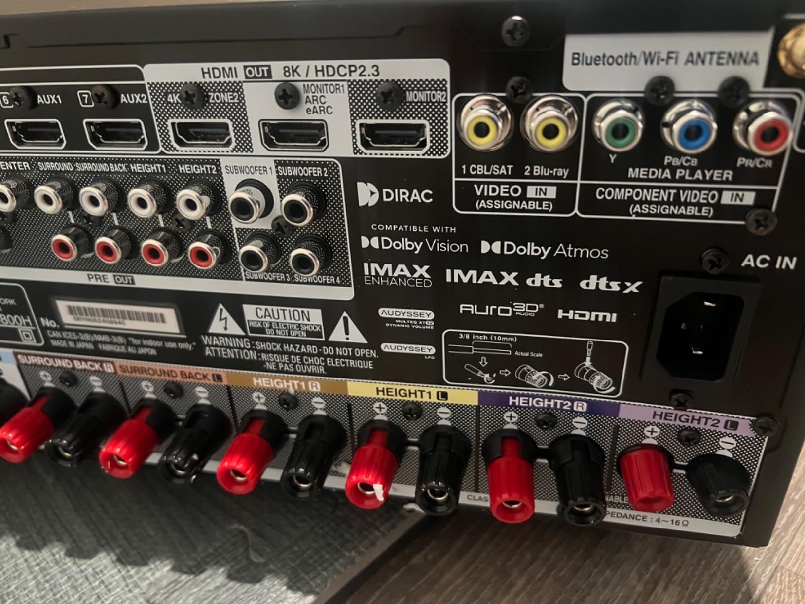 Denon AVR-X4800H 9.4 Ch Home Theater AV Receiver, 8K UHD, 125W x 9 customer photo 1